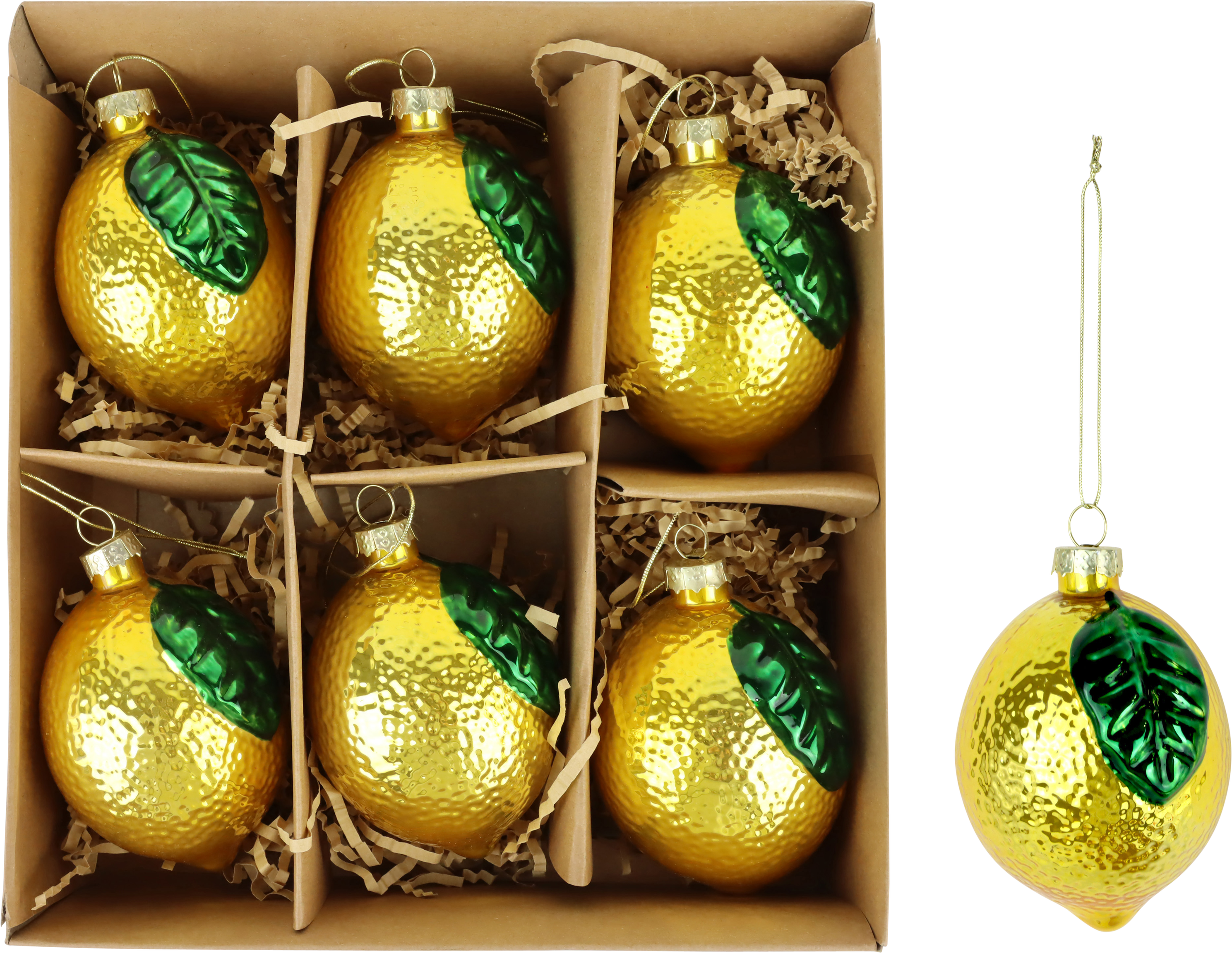 1110 GLASSCHMUCK LEMON  S/6