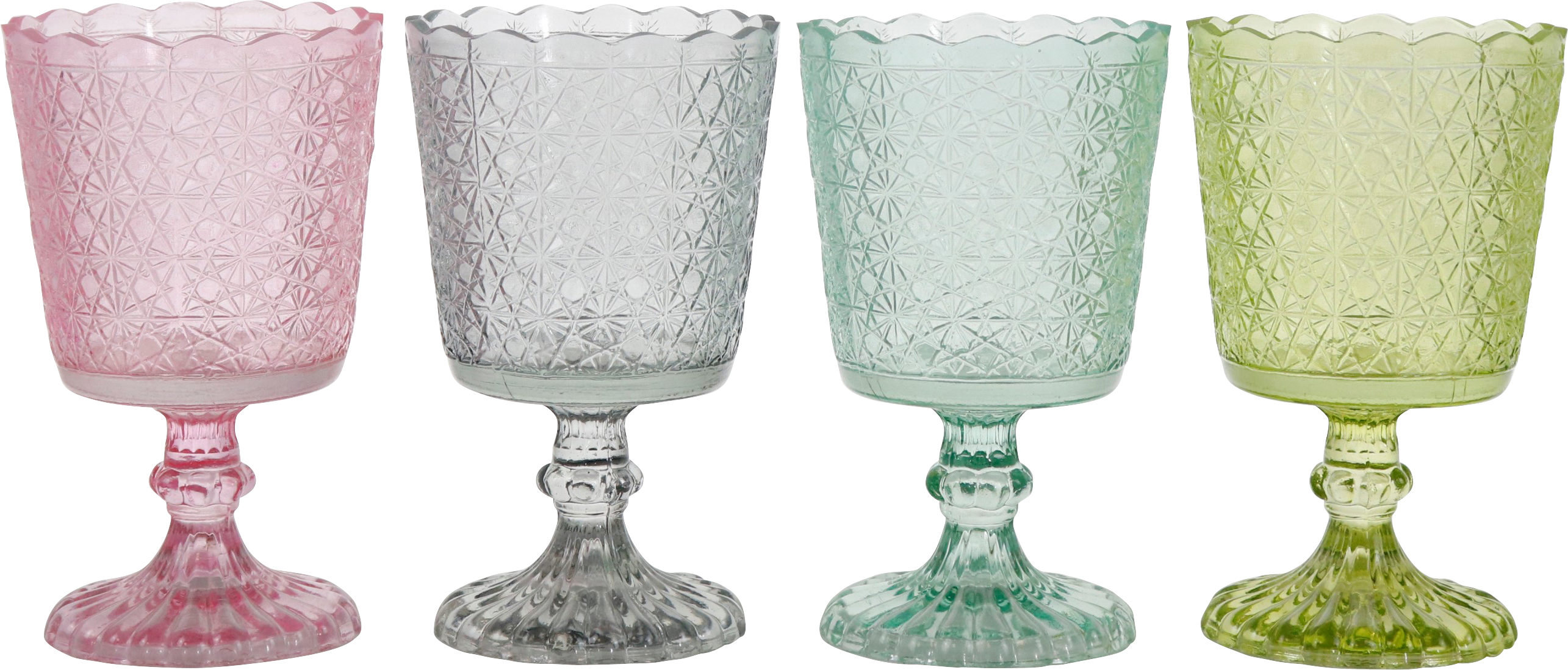 1612 GOBLETS SUNRISE  S/4