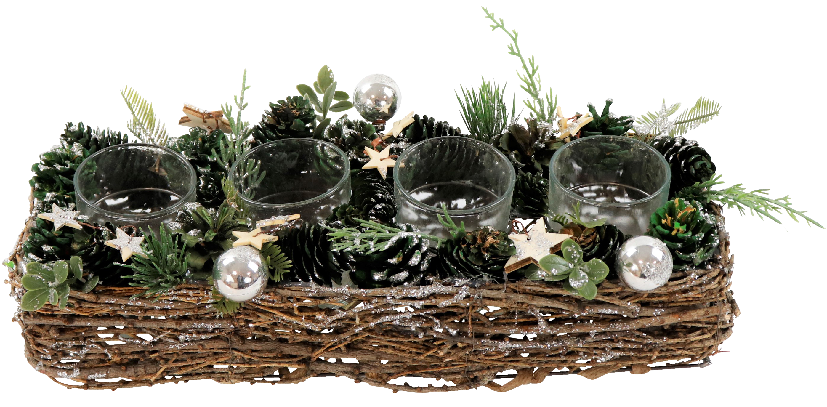 1685 OBJET LUMINEUX SILVER SPARKLE