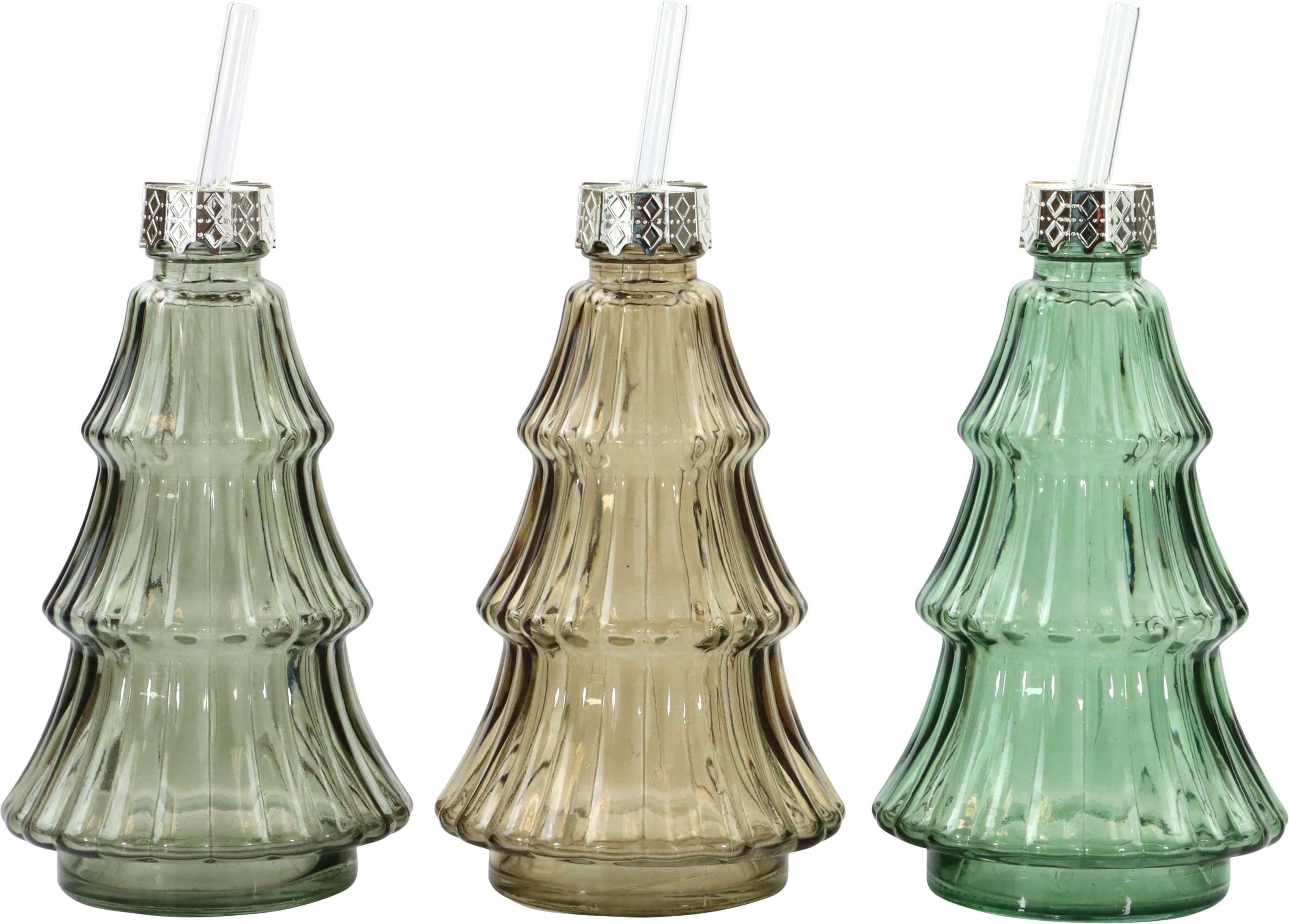 1782 VASOS XMAS TREE  S/3