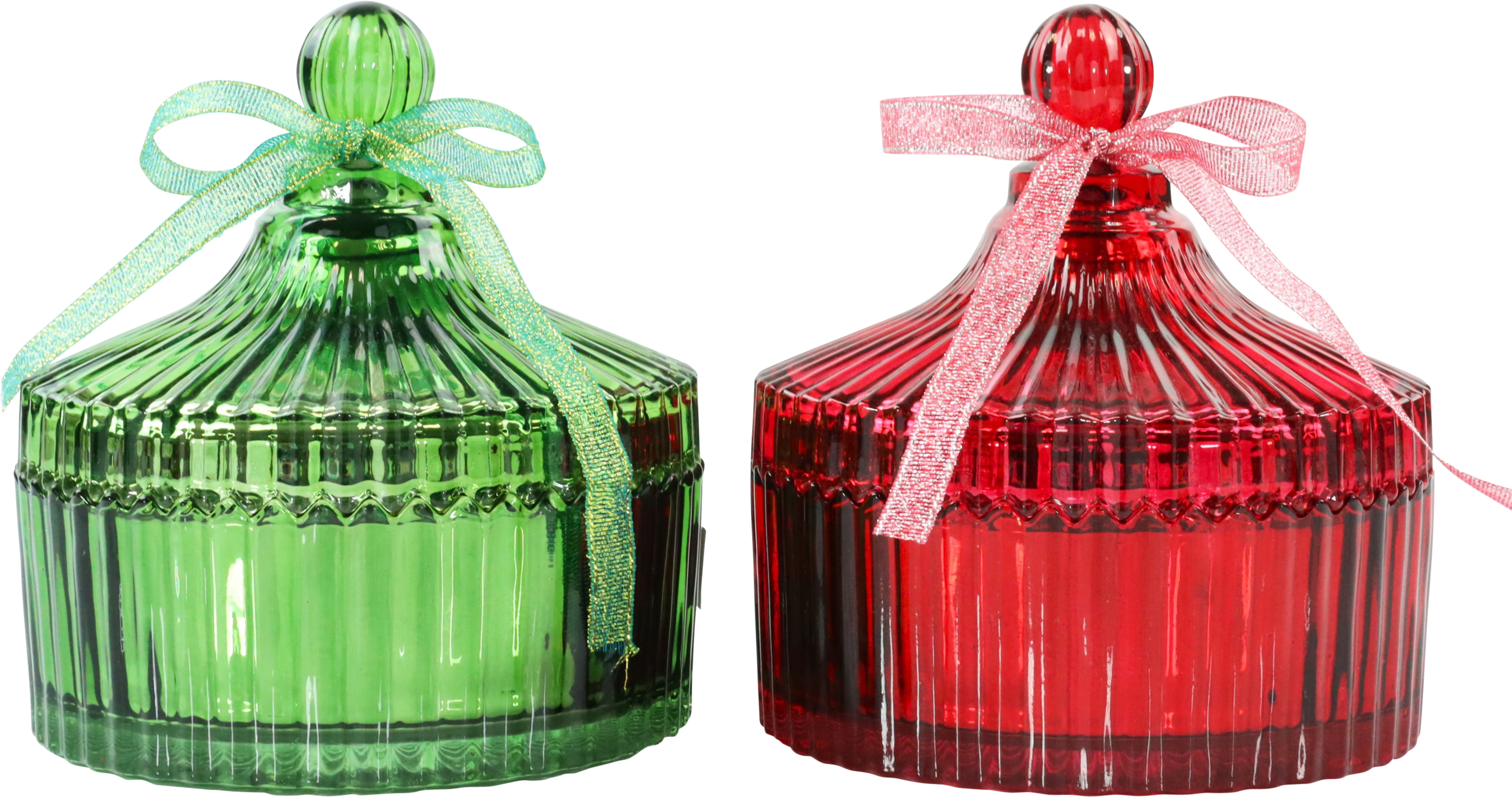 1787 CAJAS DE CRISTAL CANDY CANE  S/2