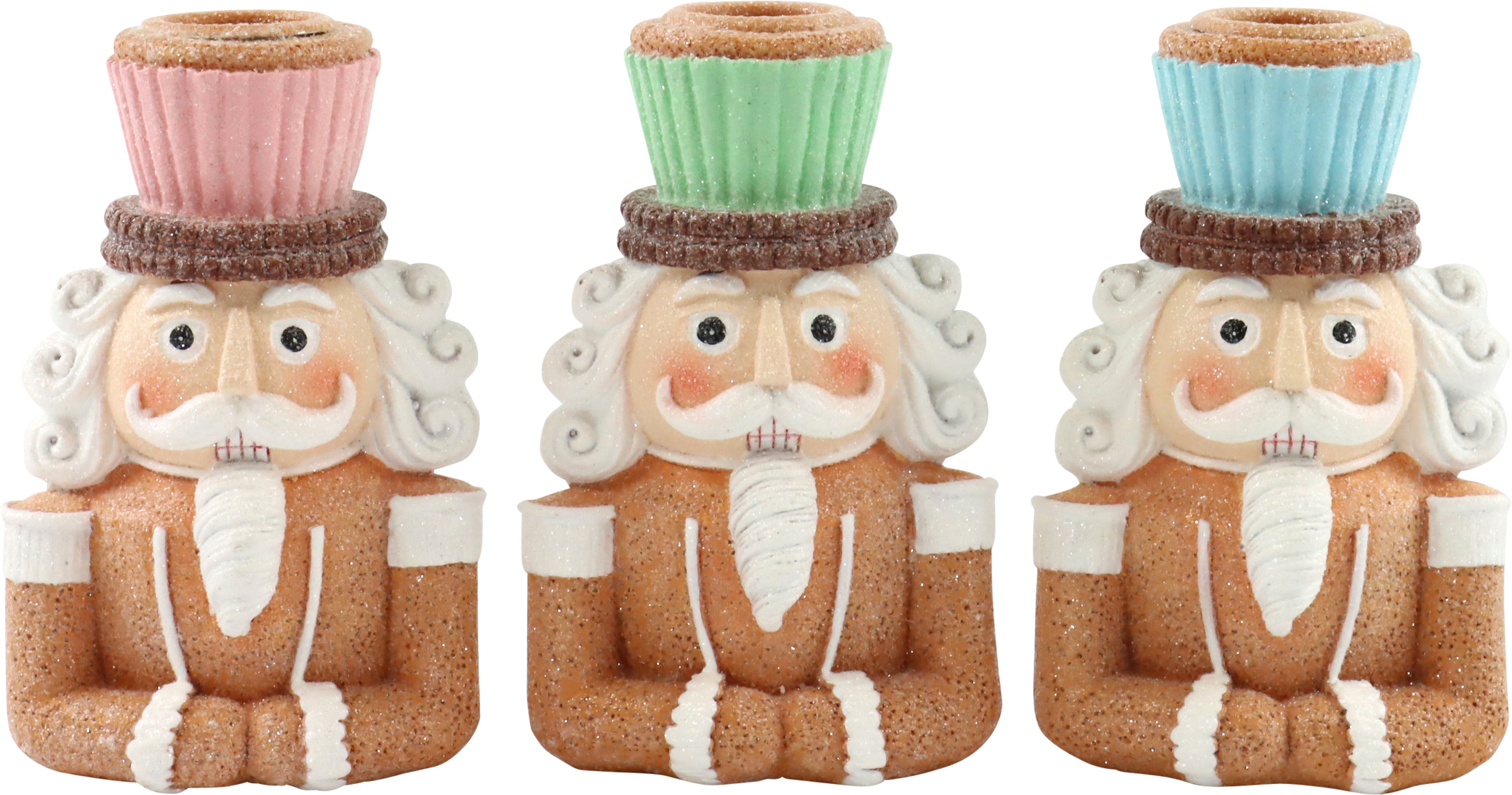 2137 KERZENHALTER GINGERWOOD  S/3