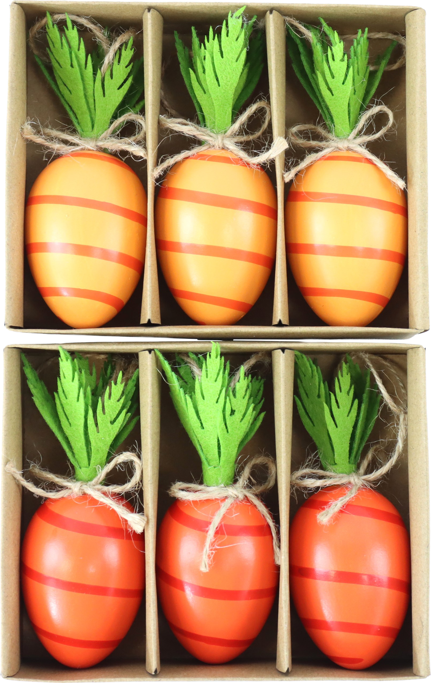 2616 ŒUFS DÉCO CARROT GLOW  6P