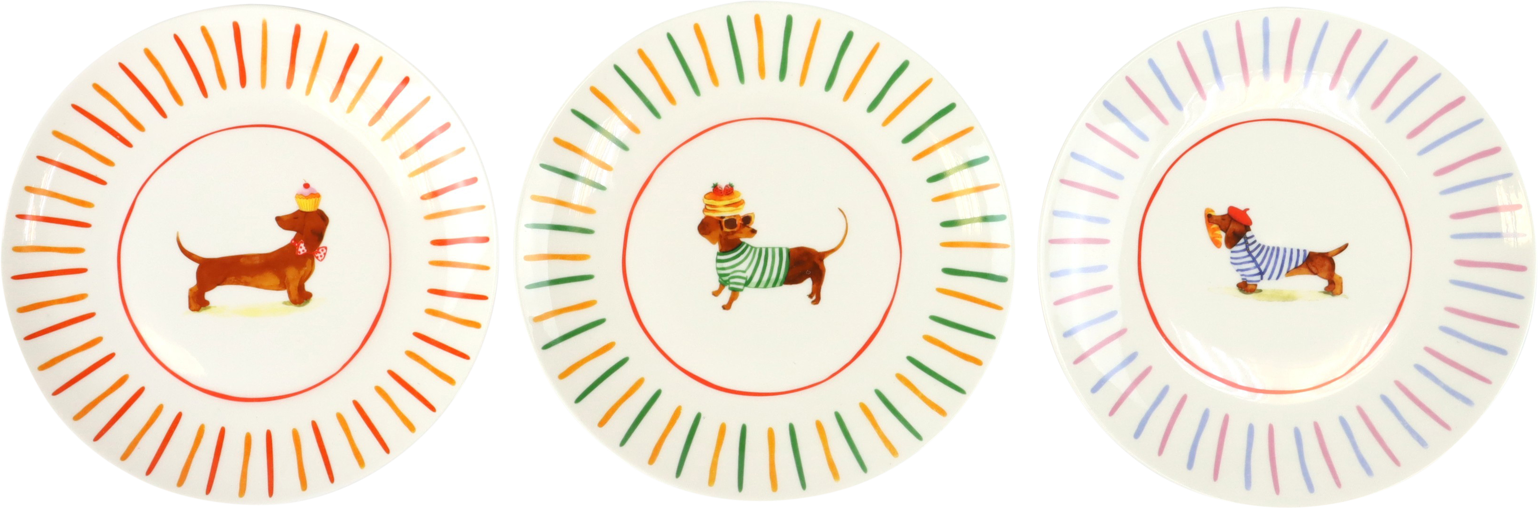 2743 ASSIETTE GÂTEAU BARK&TABLE  3P
