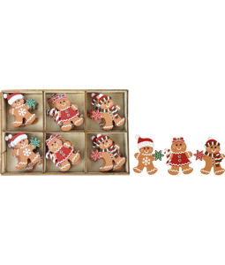 2747 HOLZBOX GINGERBREAD MAN  S/24