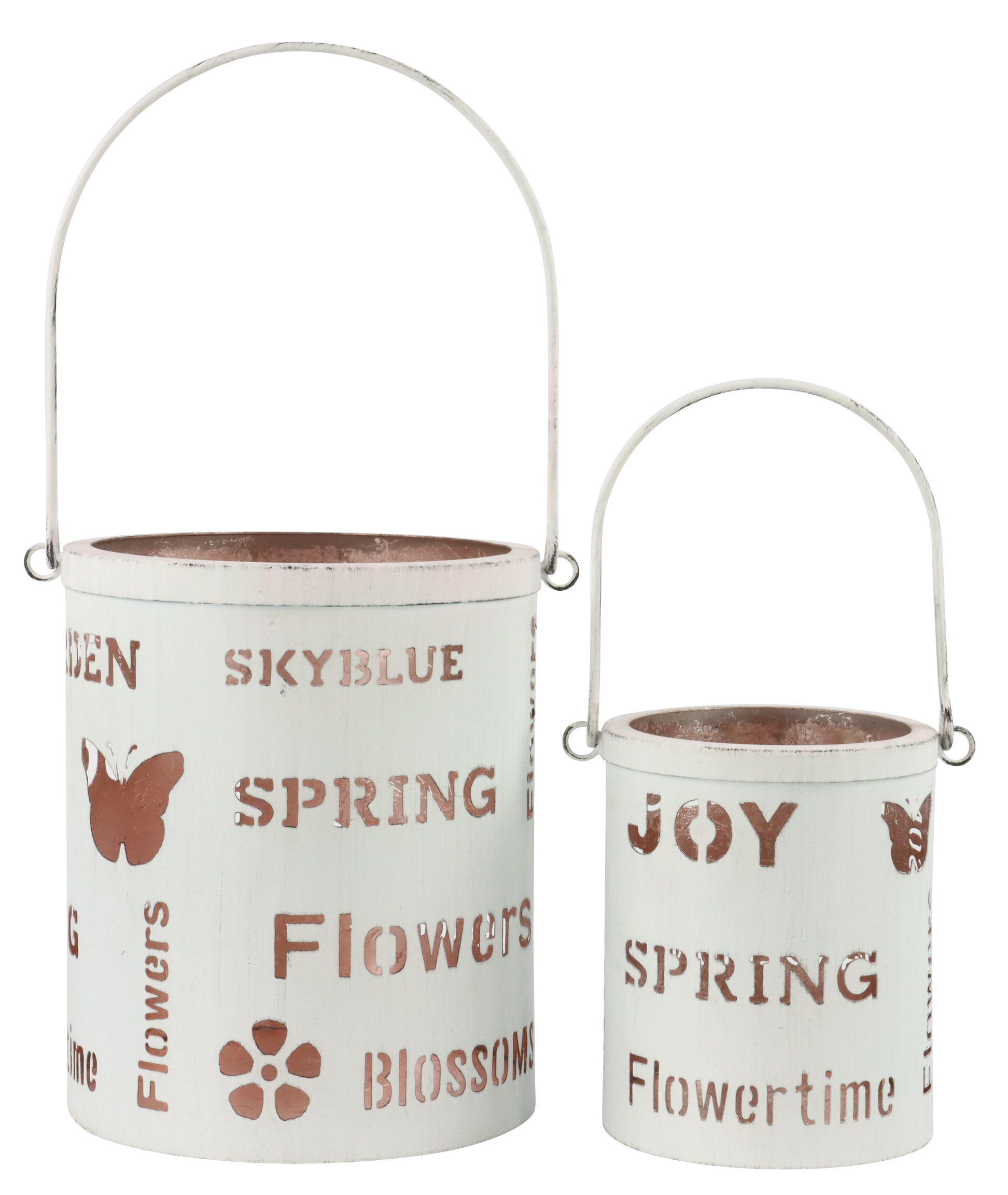 2811 LANTERNS FLOWERS  S/2