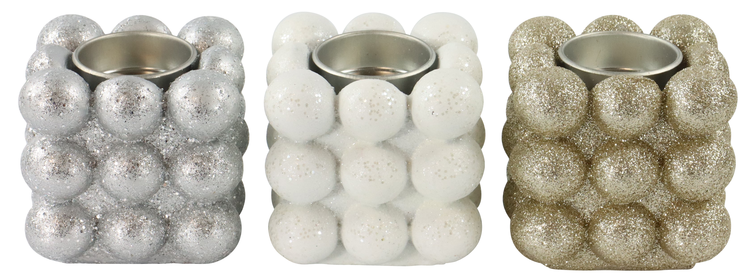 2849 CANDELABROS  CUBE  S/3