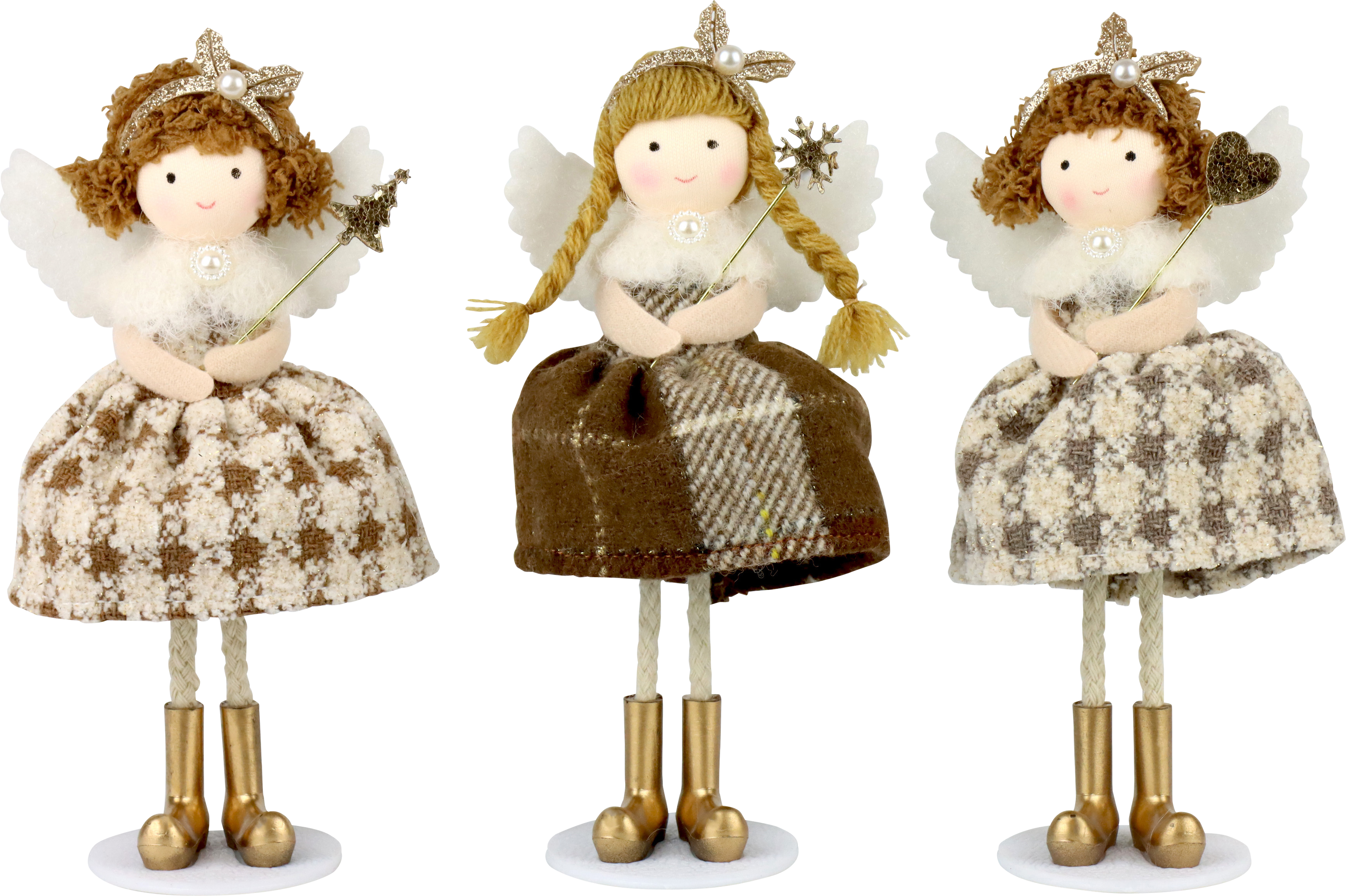 3169 ENGELTRIO RUSTIC ANGELS  S/3