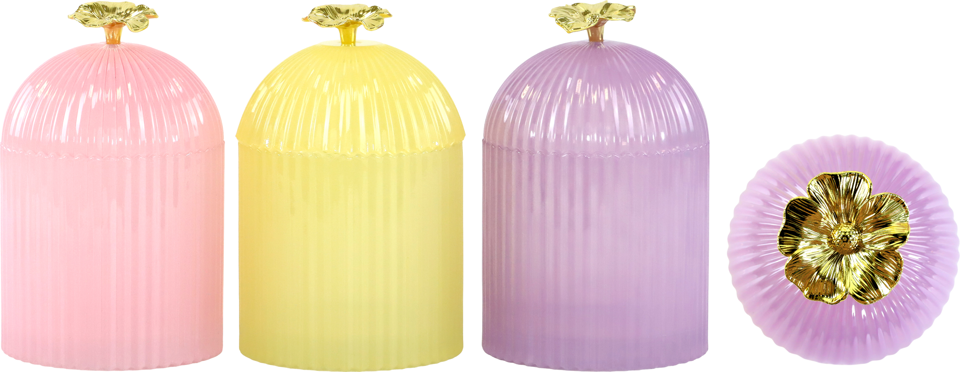 3269 BOÎTES VERRE BLOSSOM TRASURE  3P