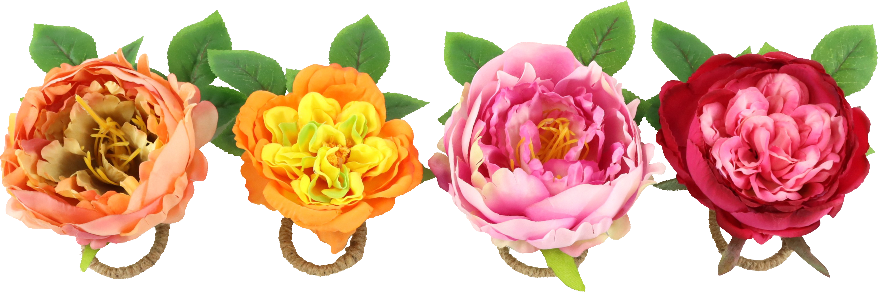 3810 RONDS SERVIETTE PEONY KISS  4P