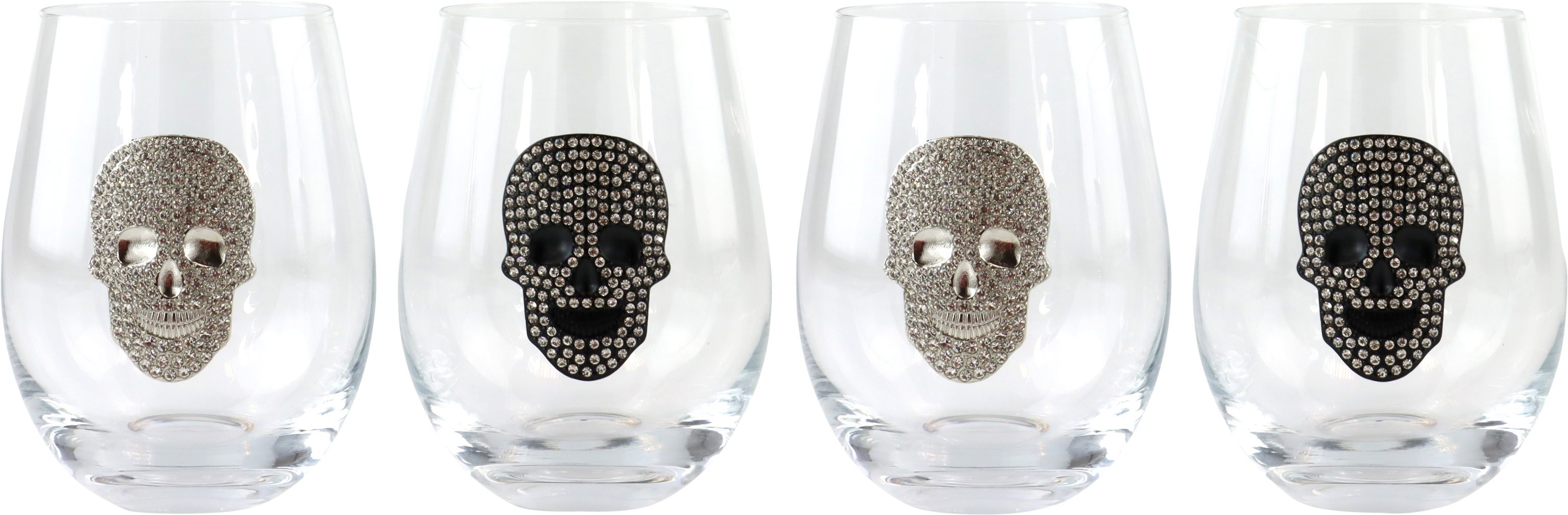 3886 GLASSES SKULL SIP  S/4