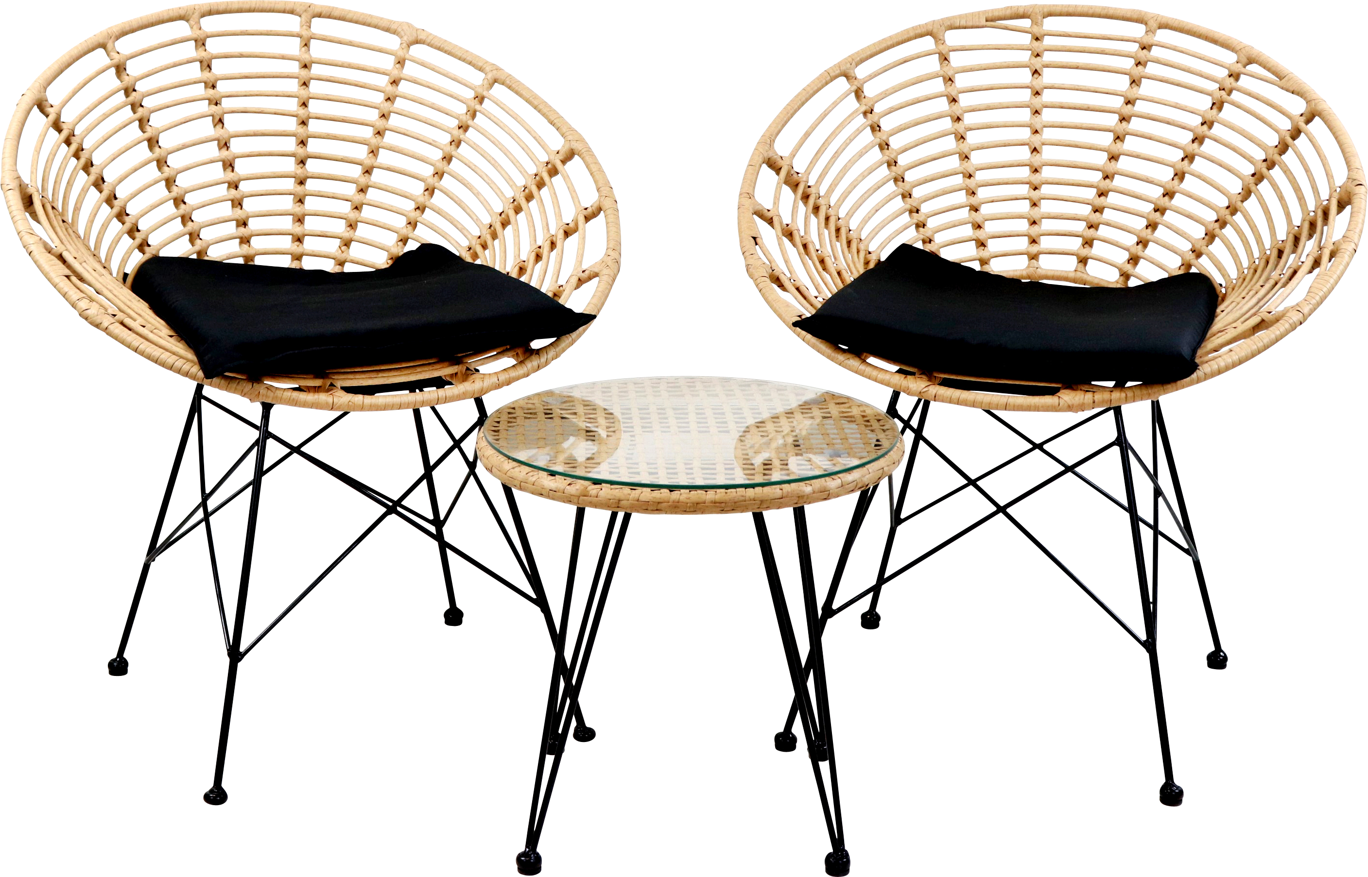 3905 RELAX CHAIR+TABLE SET  LOGGIA  S/3