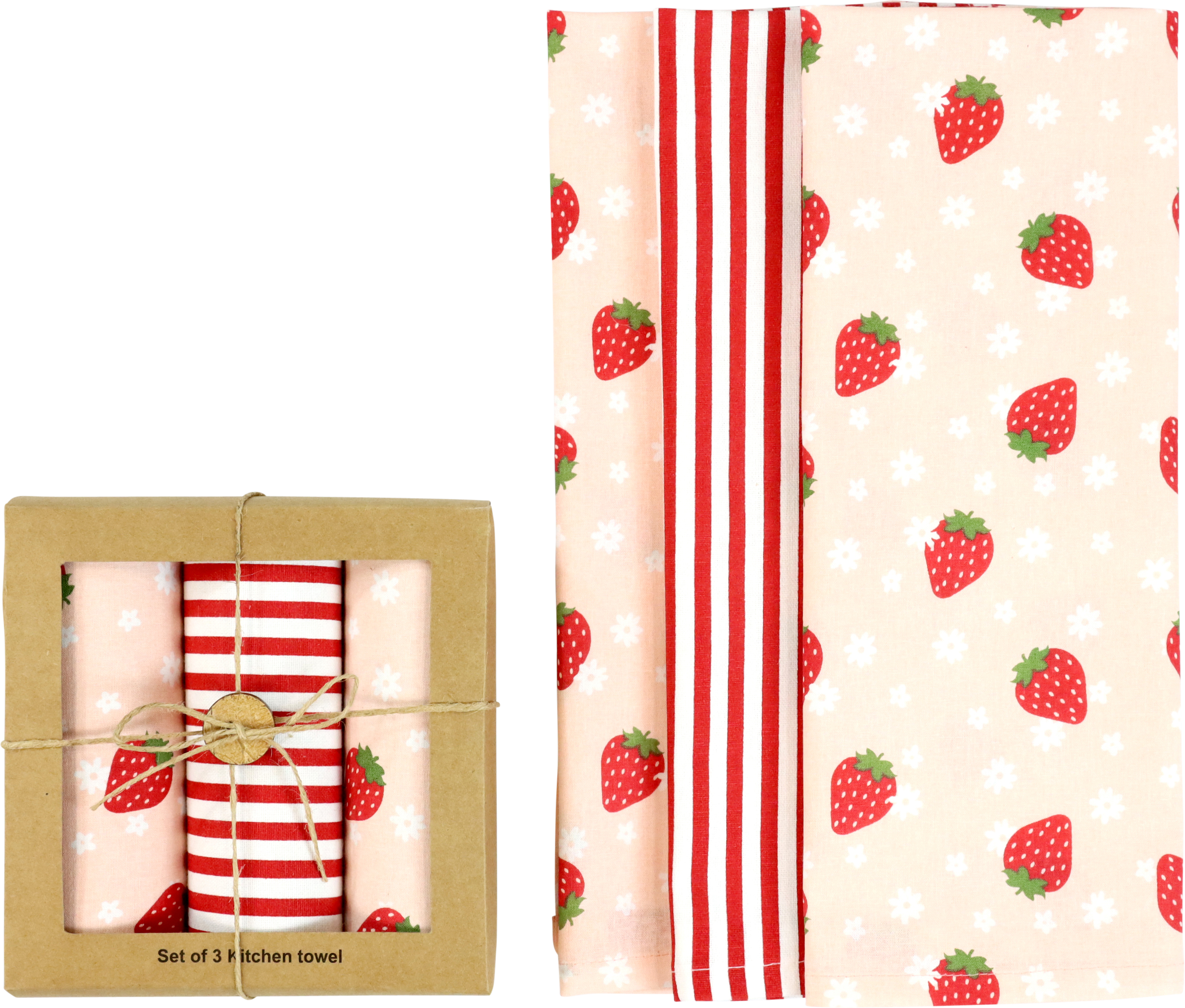 3985 SET CADEAU STRAWBERRY LOVE  3P