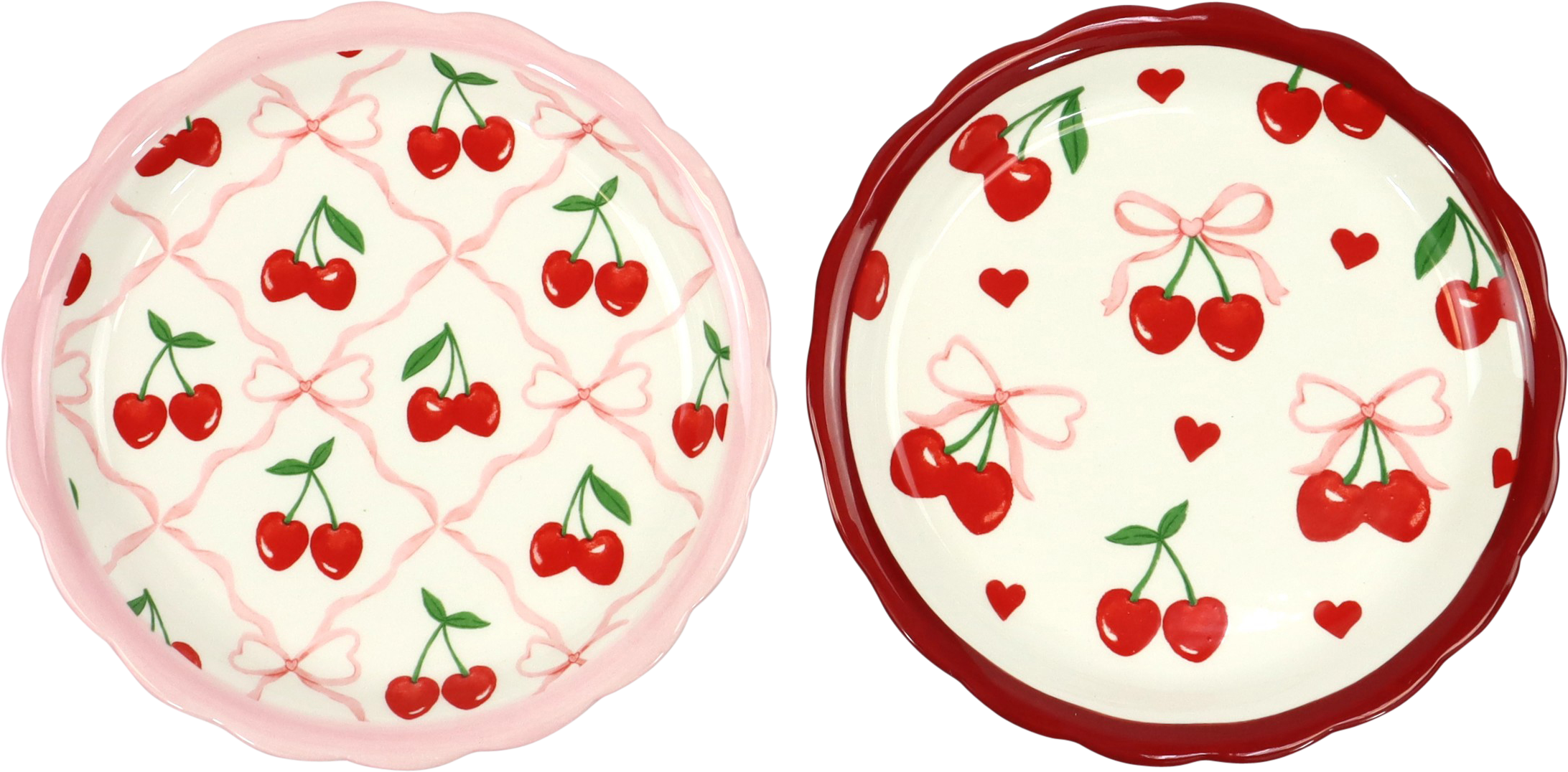 4295 ASSIETTE CHERRY LOVE  2P