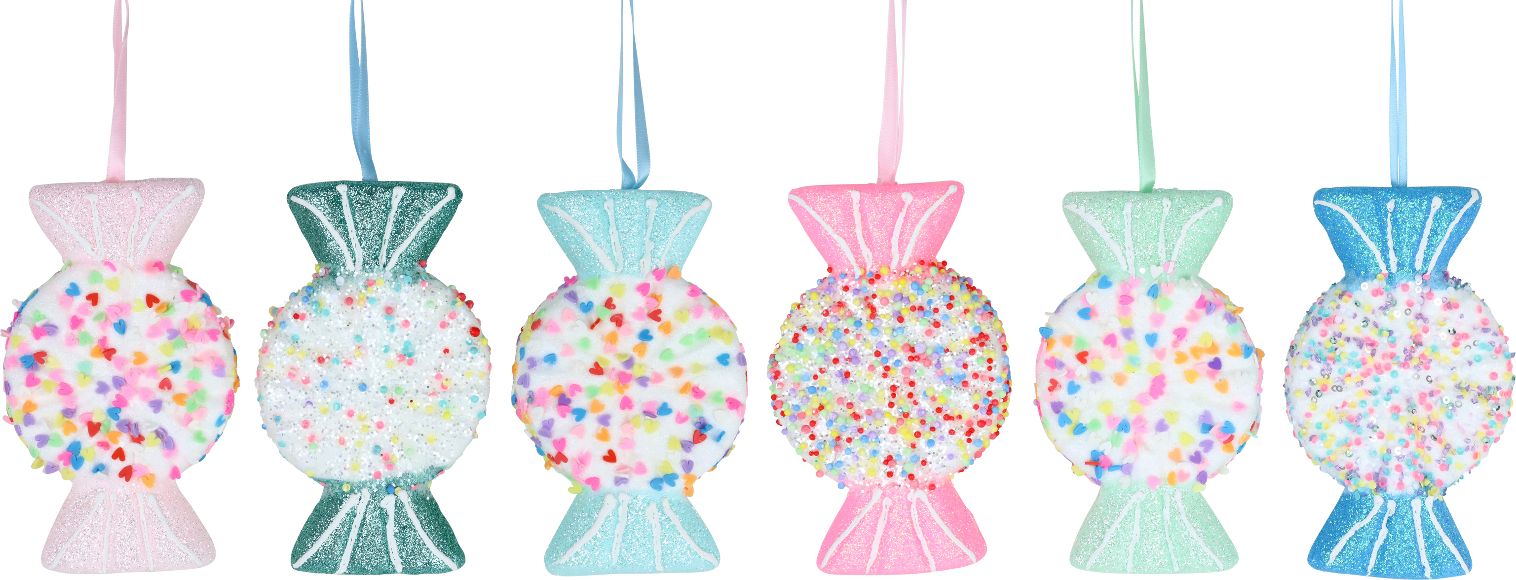 4348 DECORATIVE CANDY  JOLLY XMAS  S/6