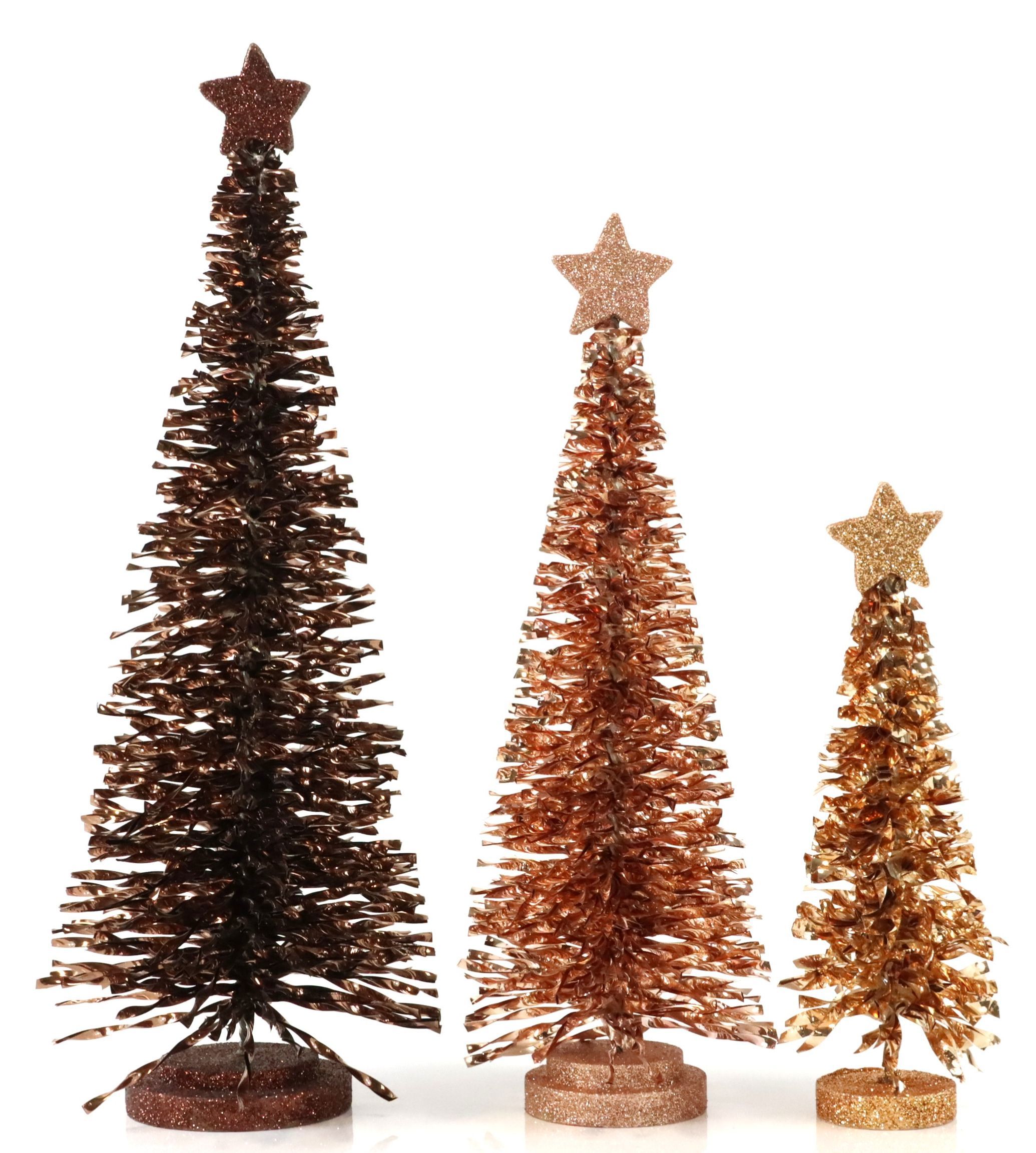 4360 TRÍO DE ÁRBOLES GLITTER GROVE  S/3