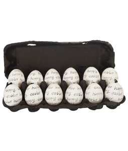 4386 BOX WITH EGGS HAPPY EASTER  S/12