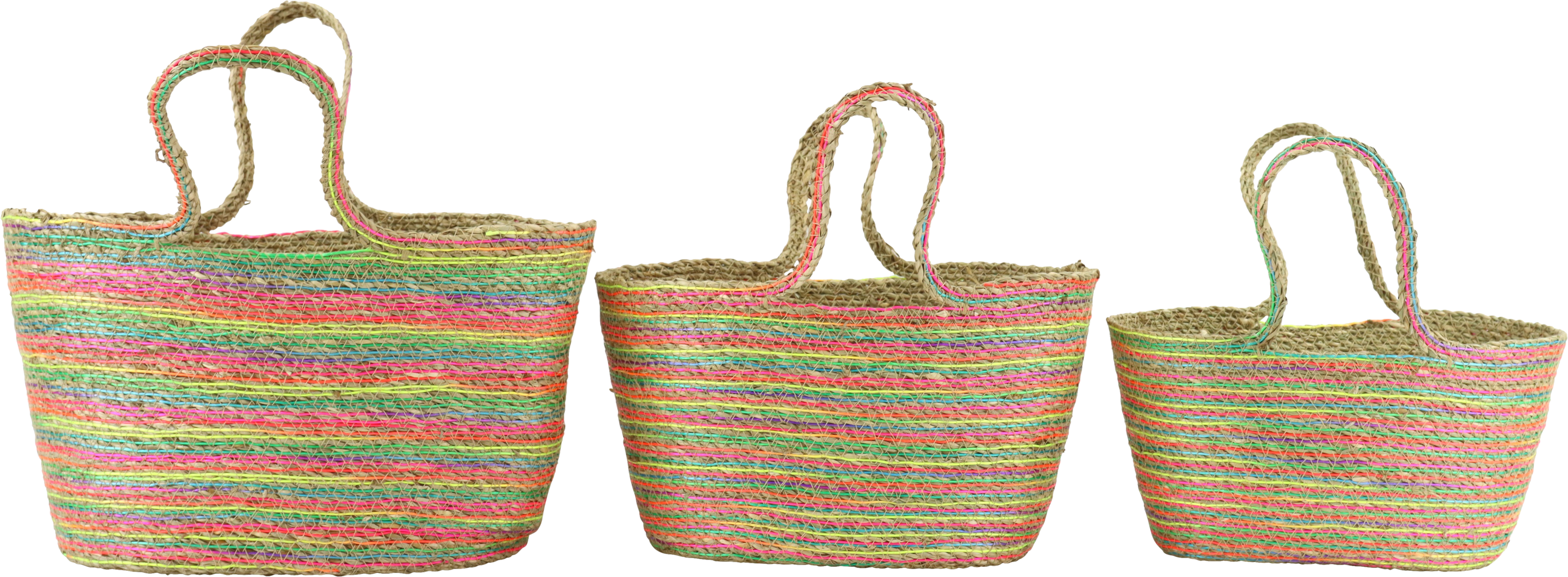 4485 SACS PANIER RAINBOW ROOTS  3P