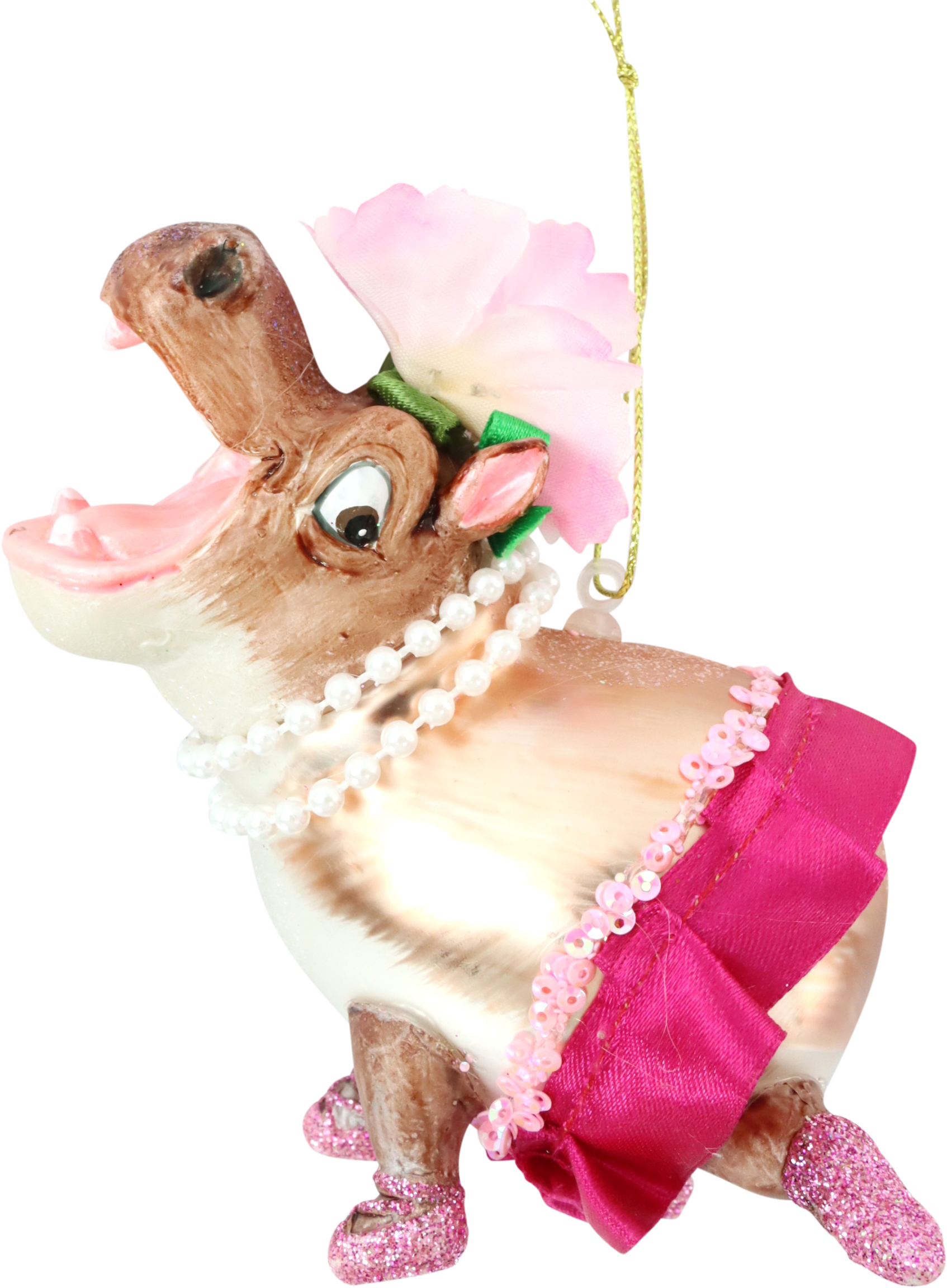 4618 GLASSHANGER HAPPY HIPPO