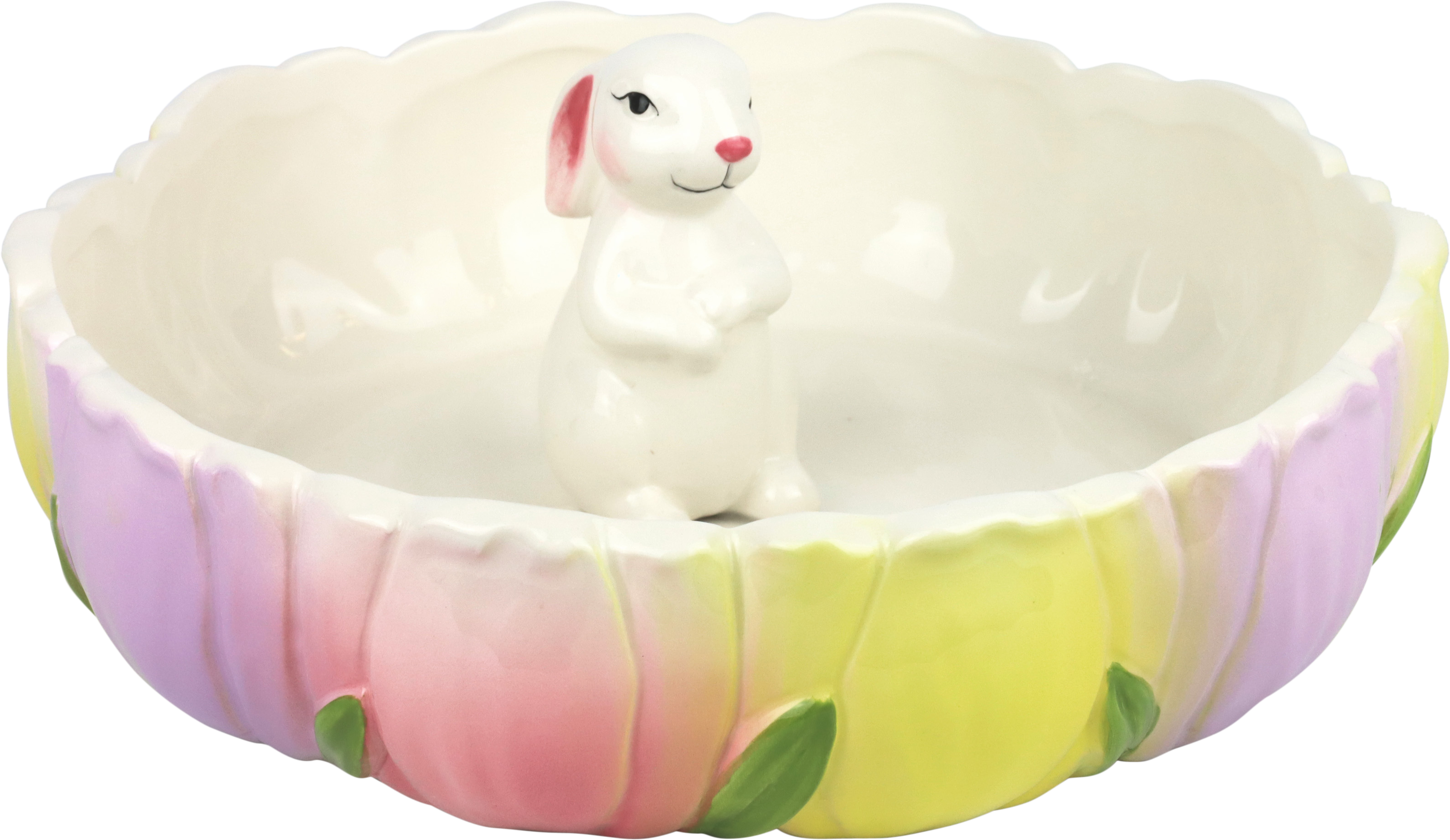 4723 BOWL FLOWER BUNNY