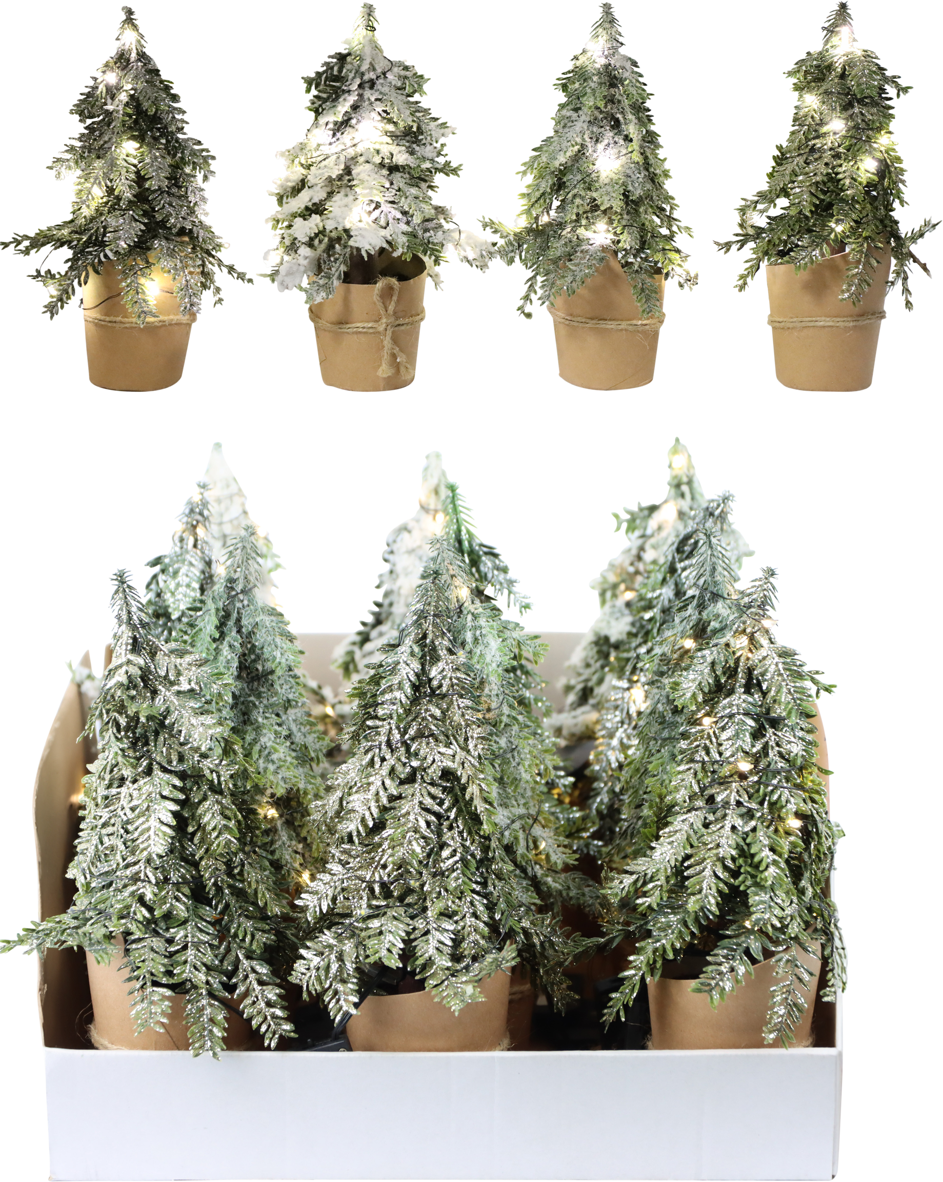 4836 ARBRES  LED-BÄUME  12P