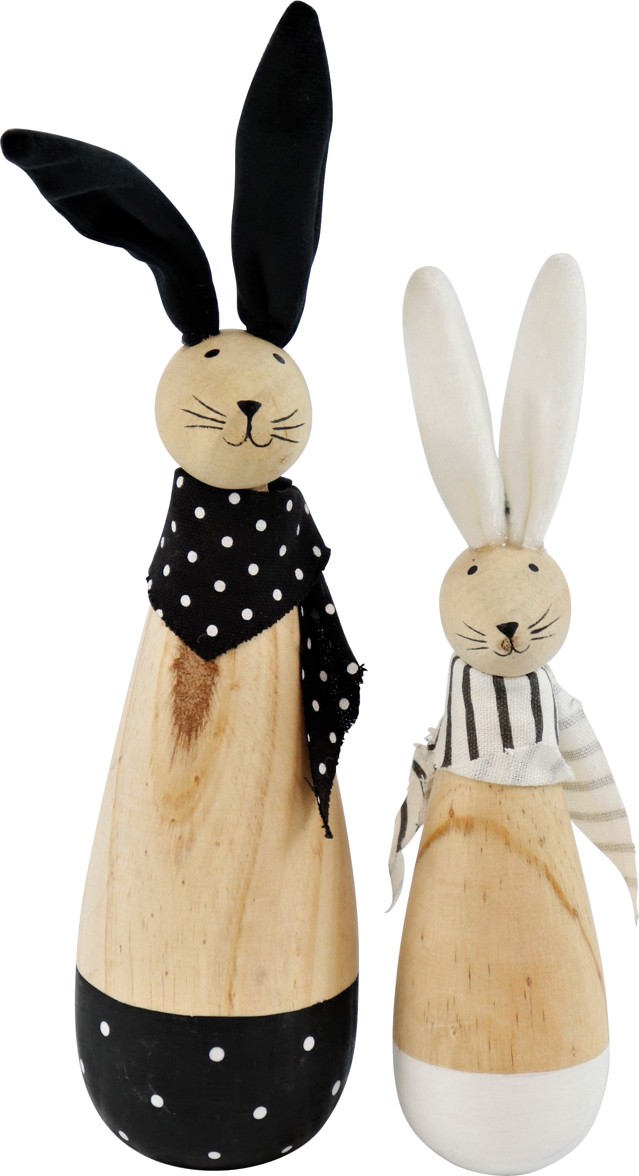 4965 WOODEN RABBITS CHESS  S/2