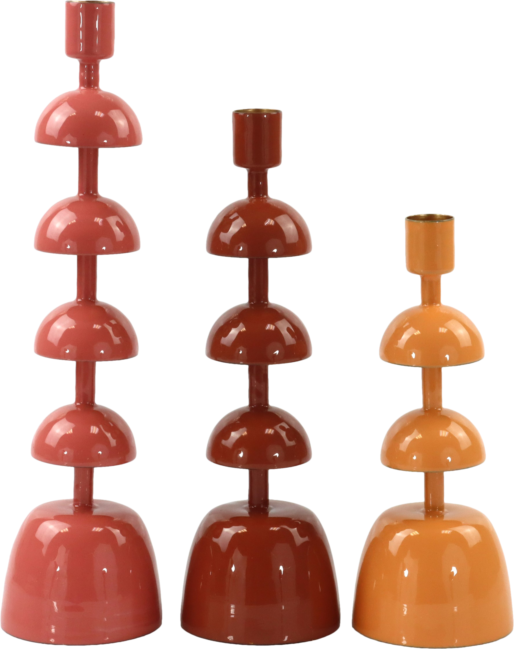 5091 CANDELABRO BLUSH GLOW  S/3