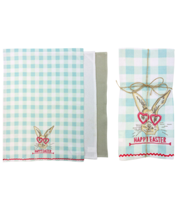 5204 KITCHENTOWELS HAPPY EASTER   S/3