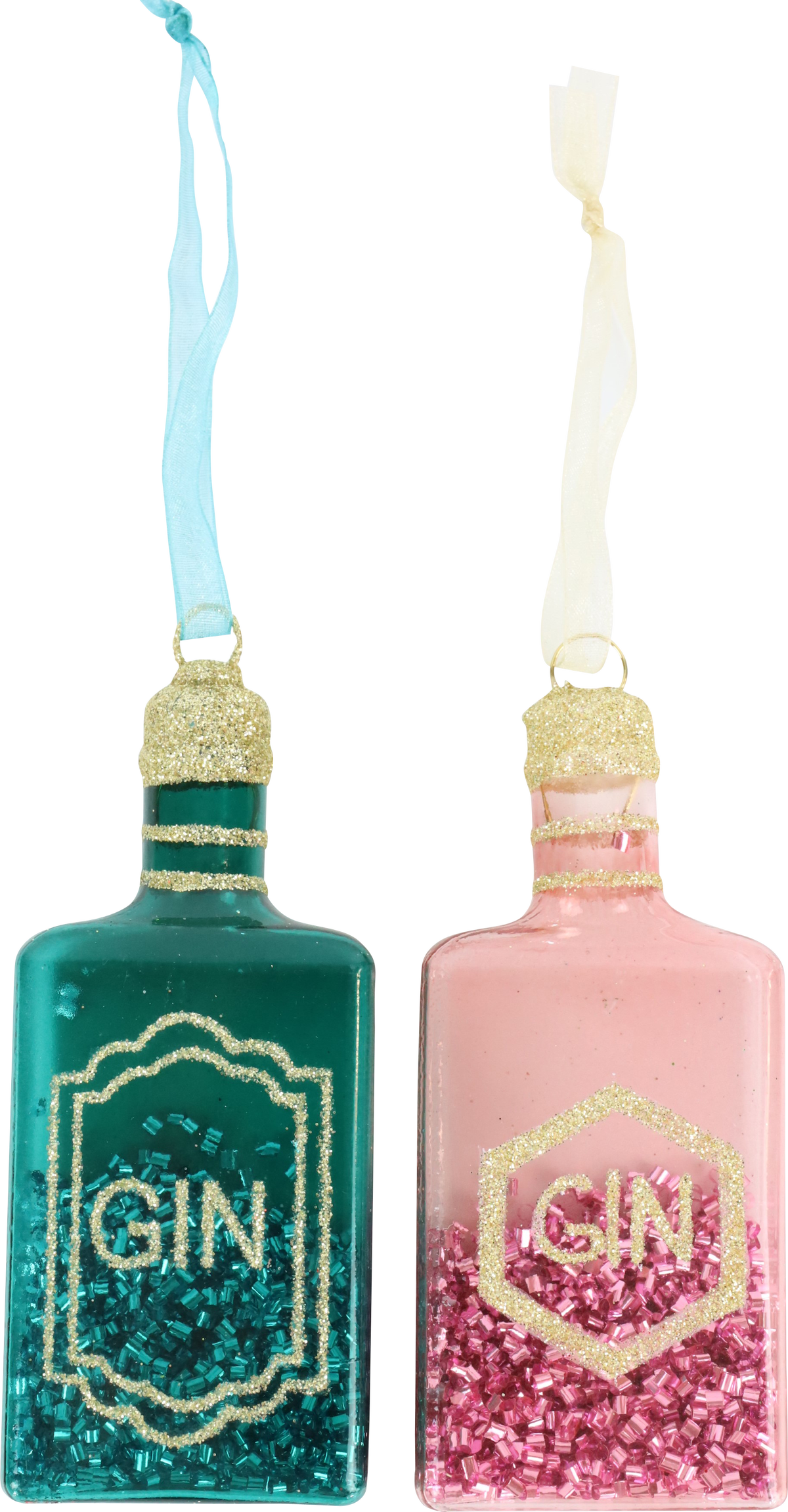 5260 GLASSJEWELRY GIN  S/2