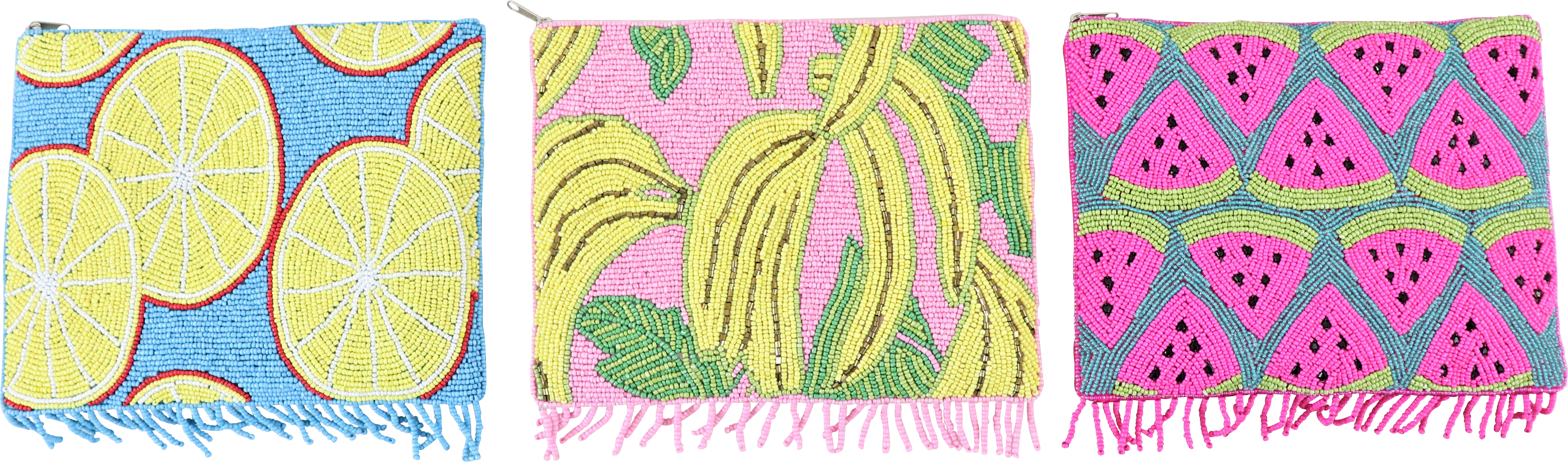 5326 BEADCLUTCH FRUITS  S/3