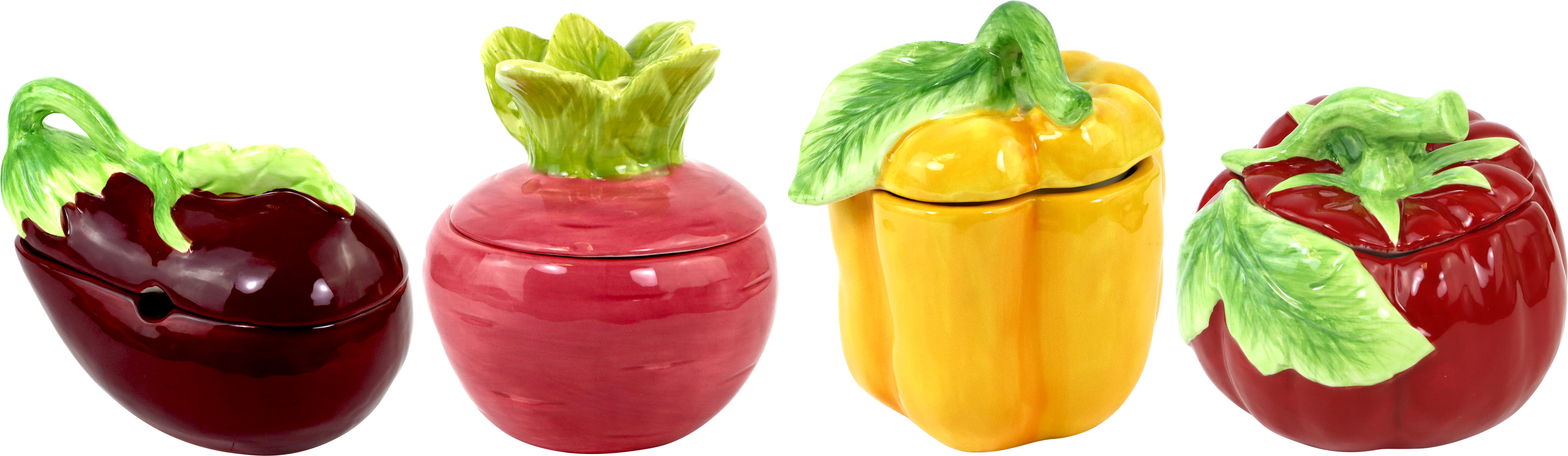 5477 KERAMIKDOSEN VEGGIE VIBES  S/4