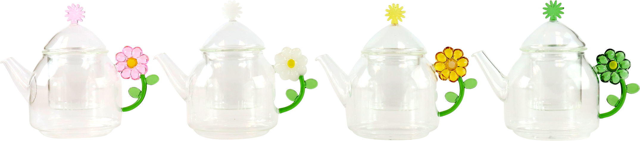 5556 TEAPOT BLOOMPOT  S/4