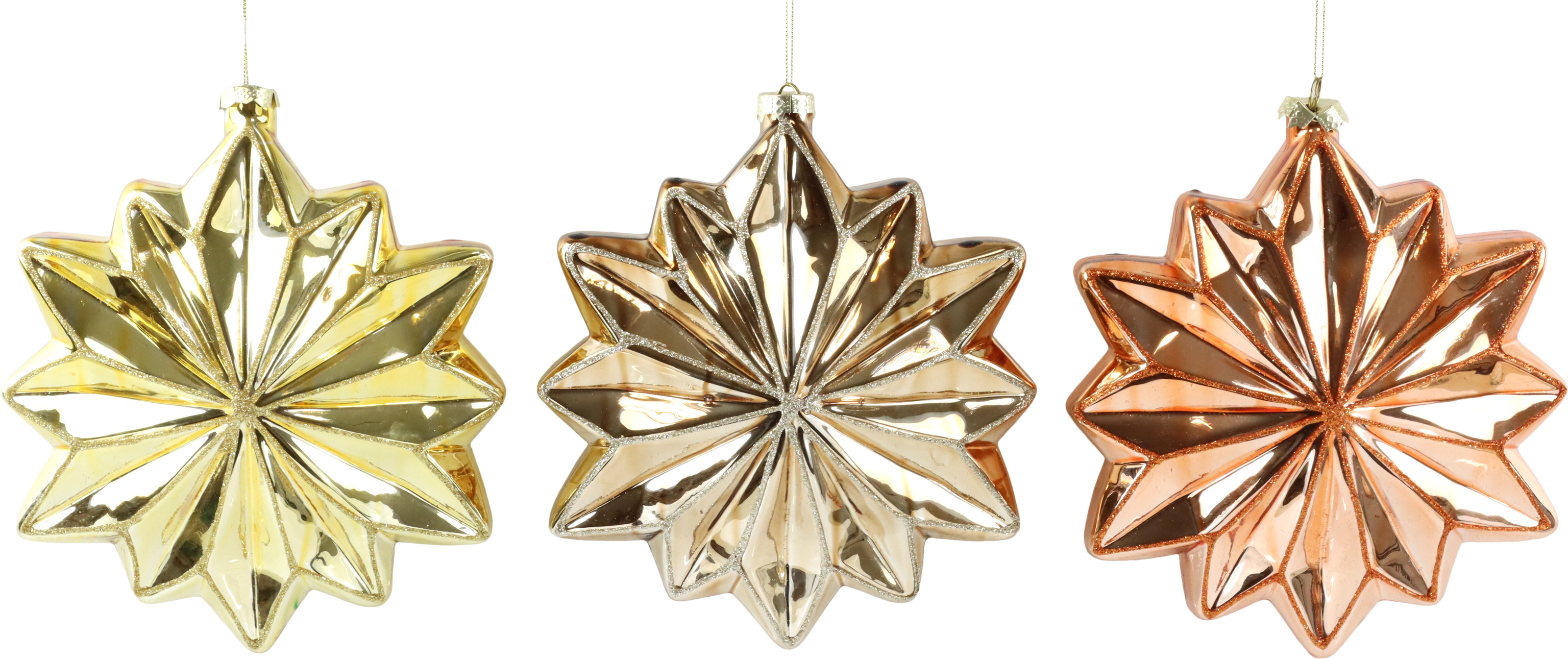 5614 GLASSTARS COPPER VEIL  S/3