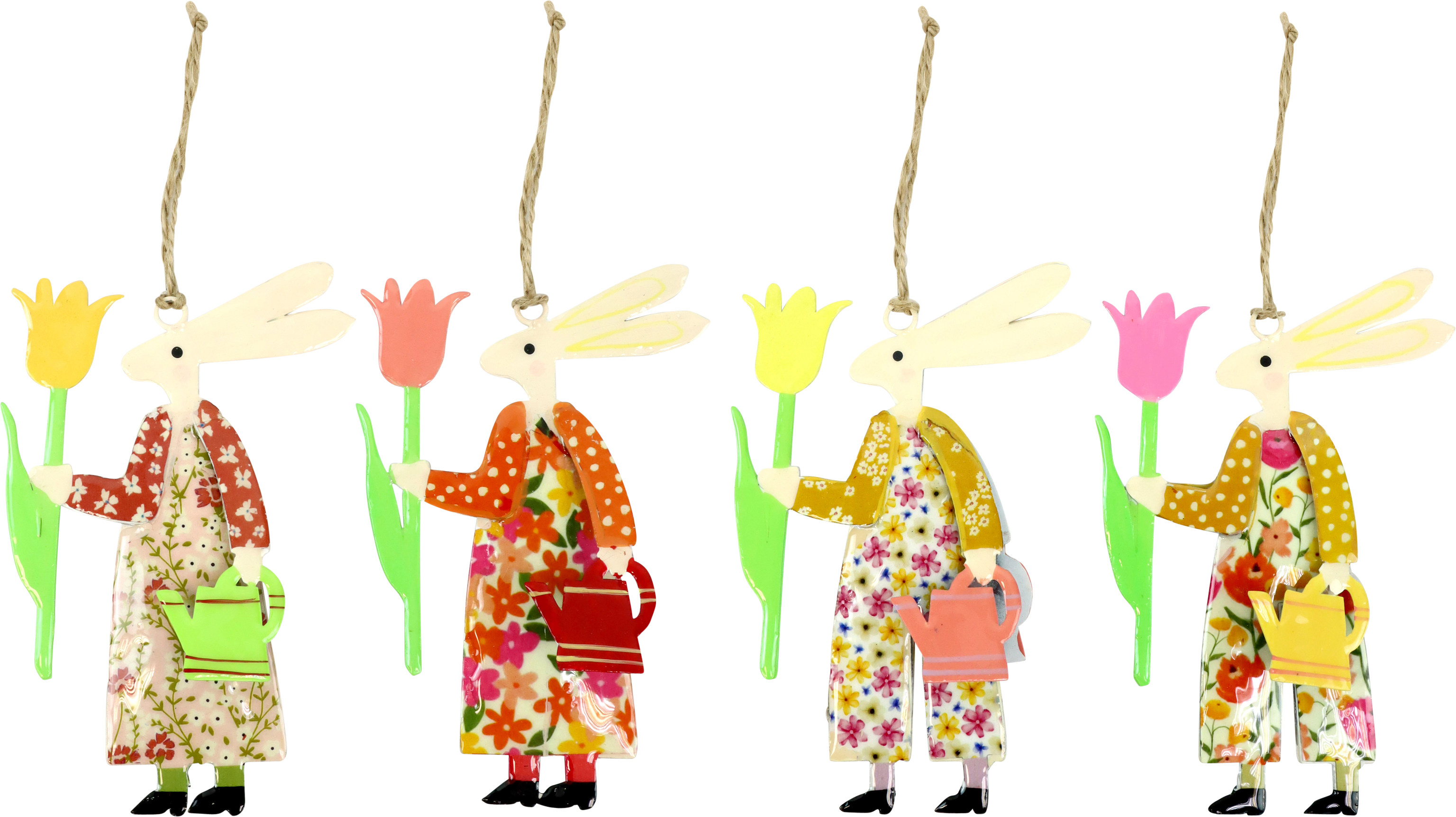 5821 SUSP. DÉCO BUNNY GARDENER  4P