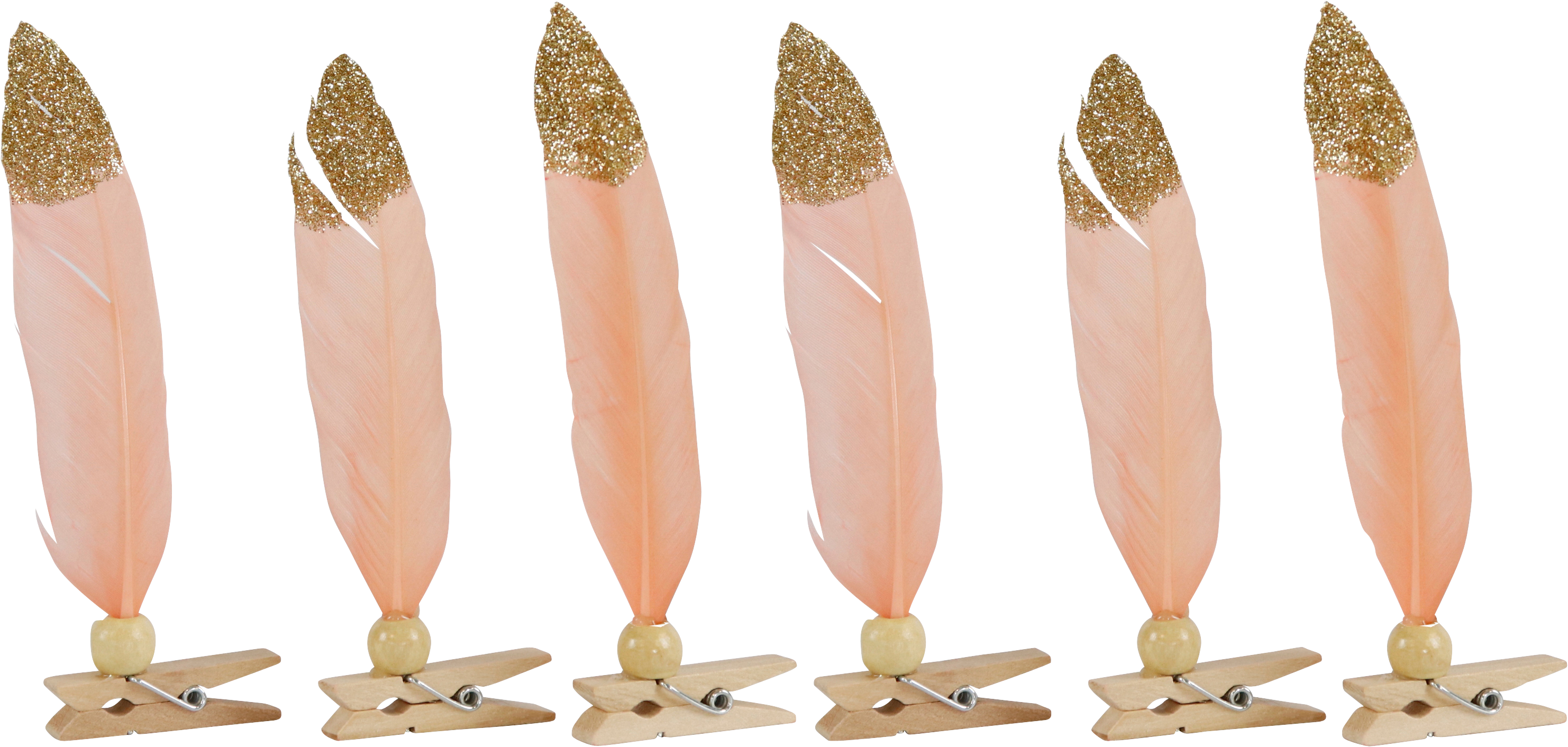 5966 FEDERKLAMMERN BLUSH  S/6