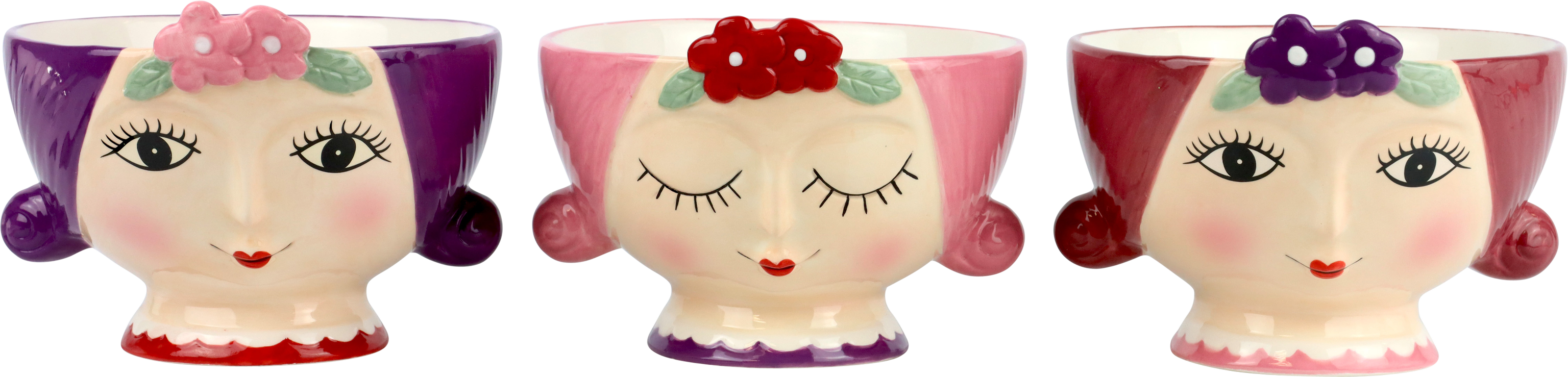 6067 SCHALEN LOVELY LADIES  S/3