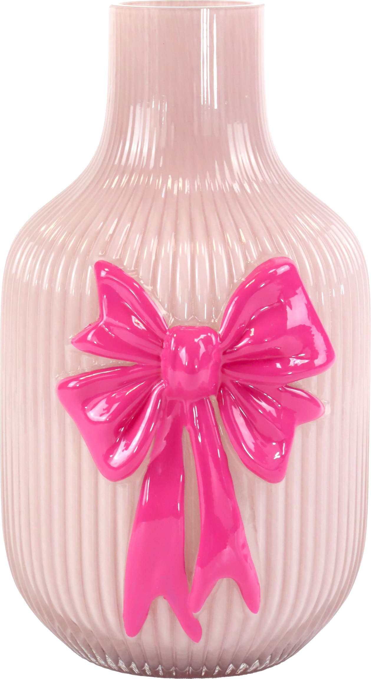 6082 VASE VERRE BLOOMING BOW