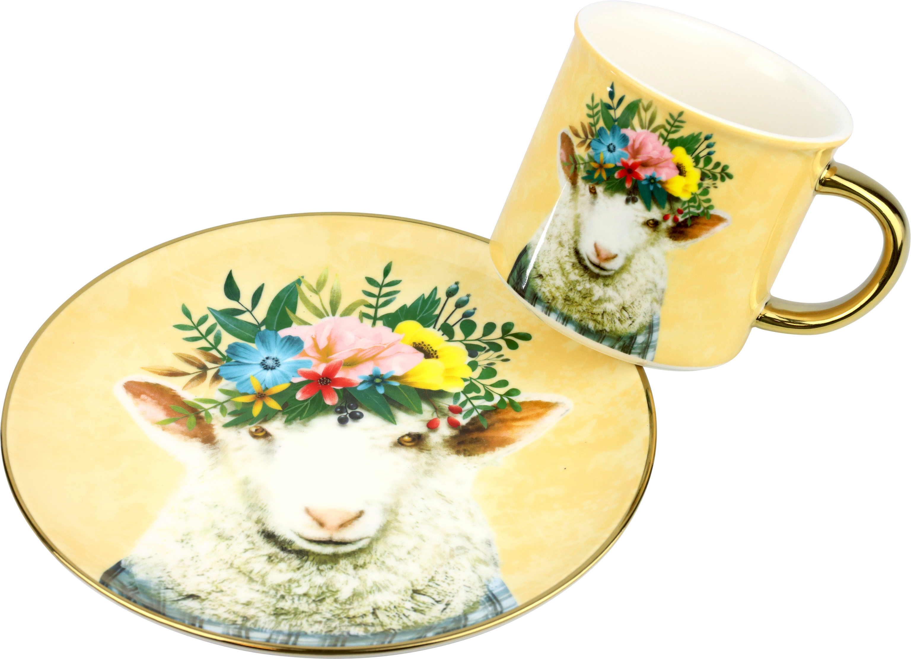 6570 TASSE SOUCOUPE « SWEET SHEEP » 2P