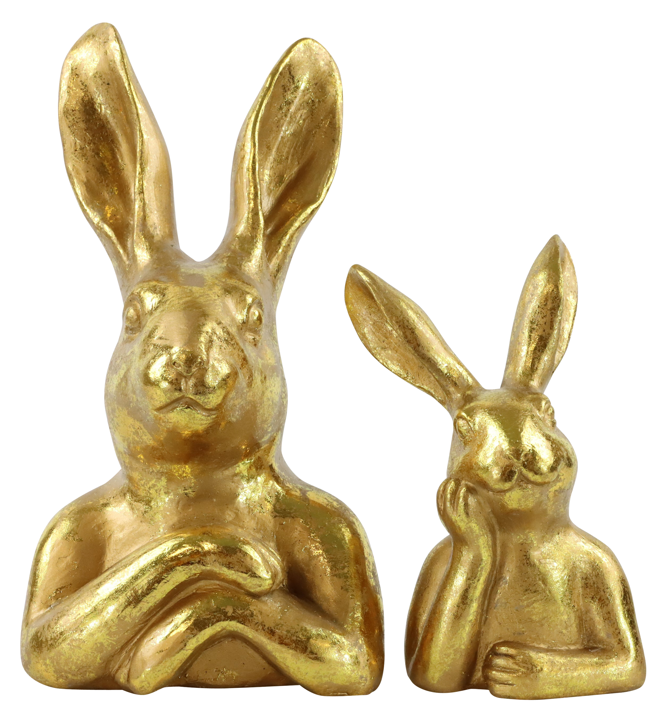 6769 RABBITS GOLDEN EASTER  S/2