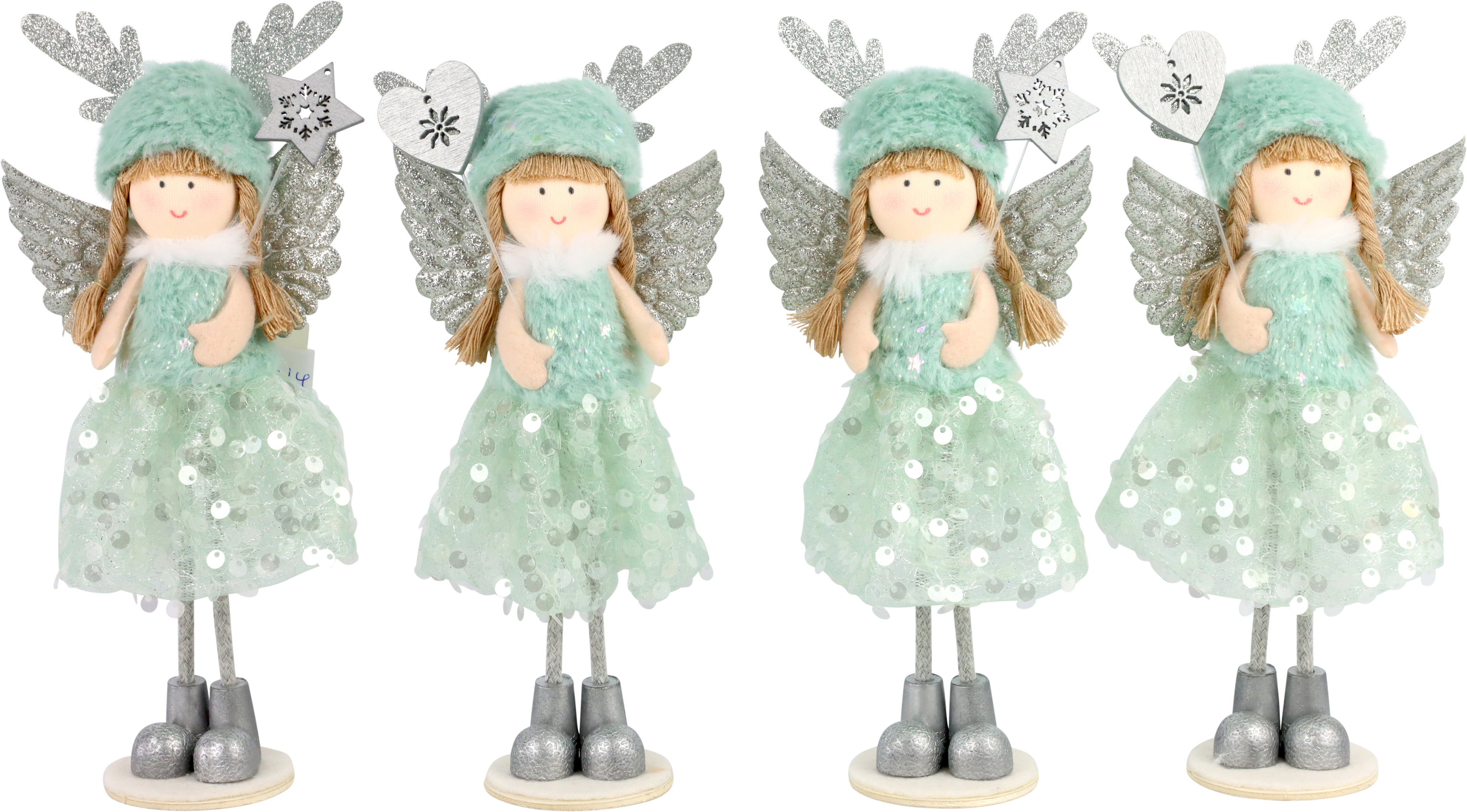 7078 ANGEL FIGURES  SALVIA  S/4