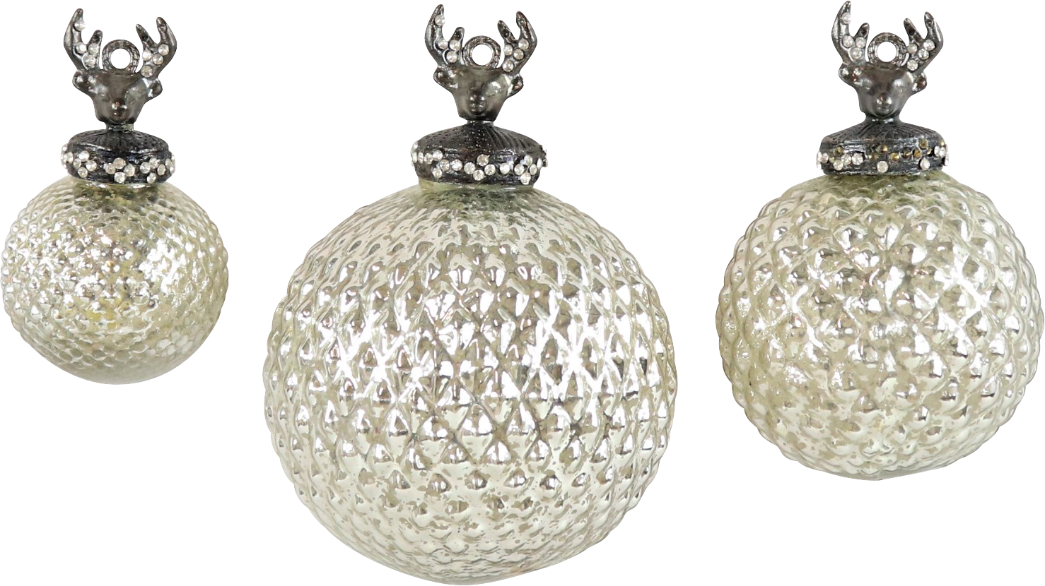 7145 PALLE DI VETRO  HIRSCH  3PZ