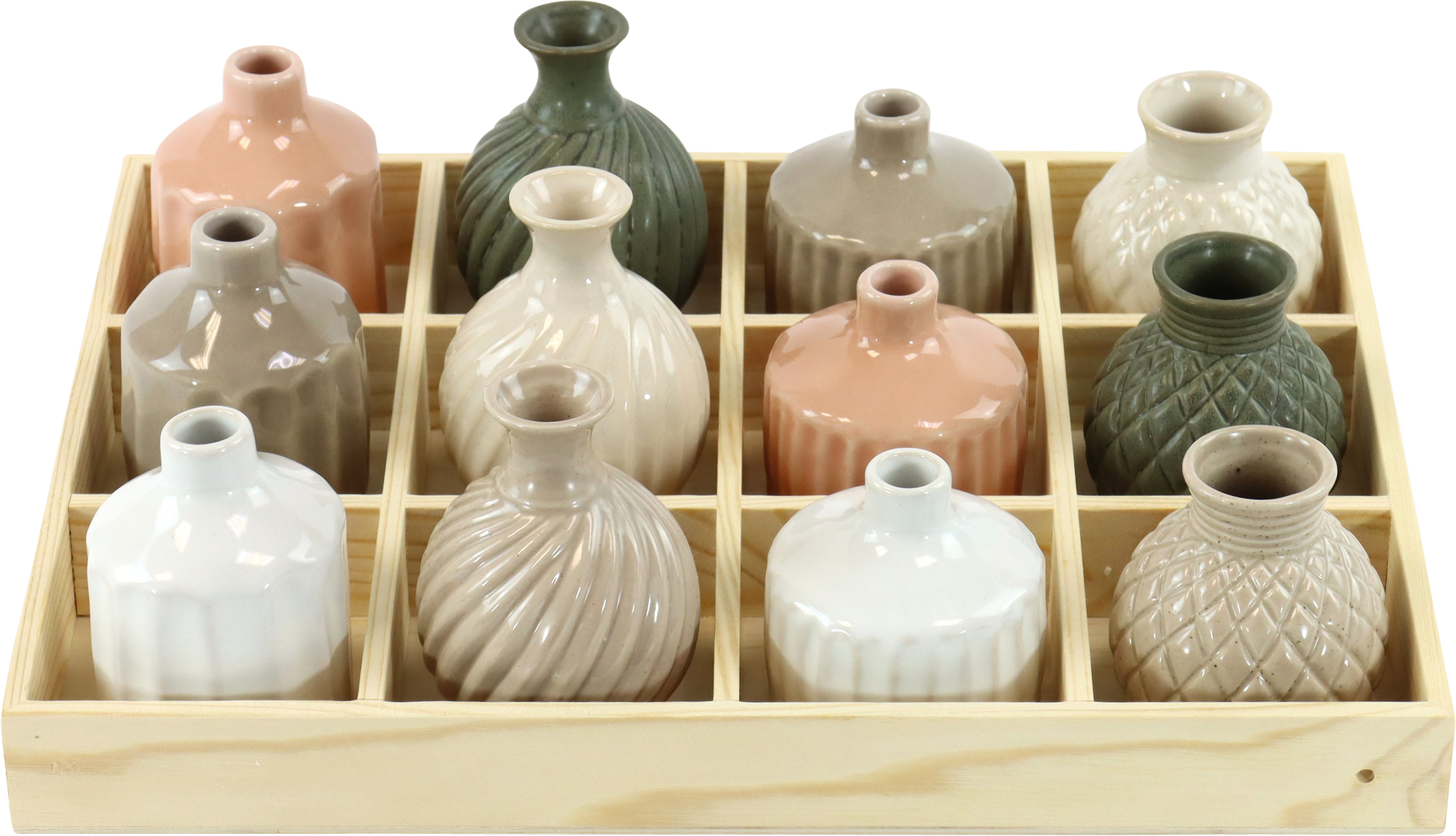 7262 VASES DISPLAY BLOM  12P