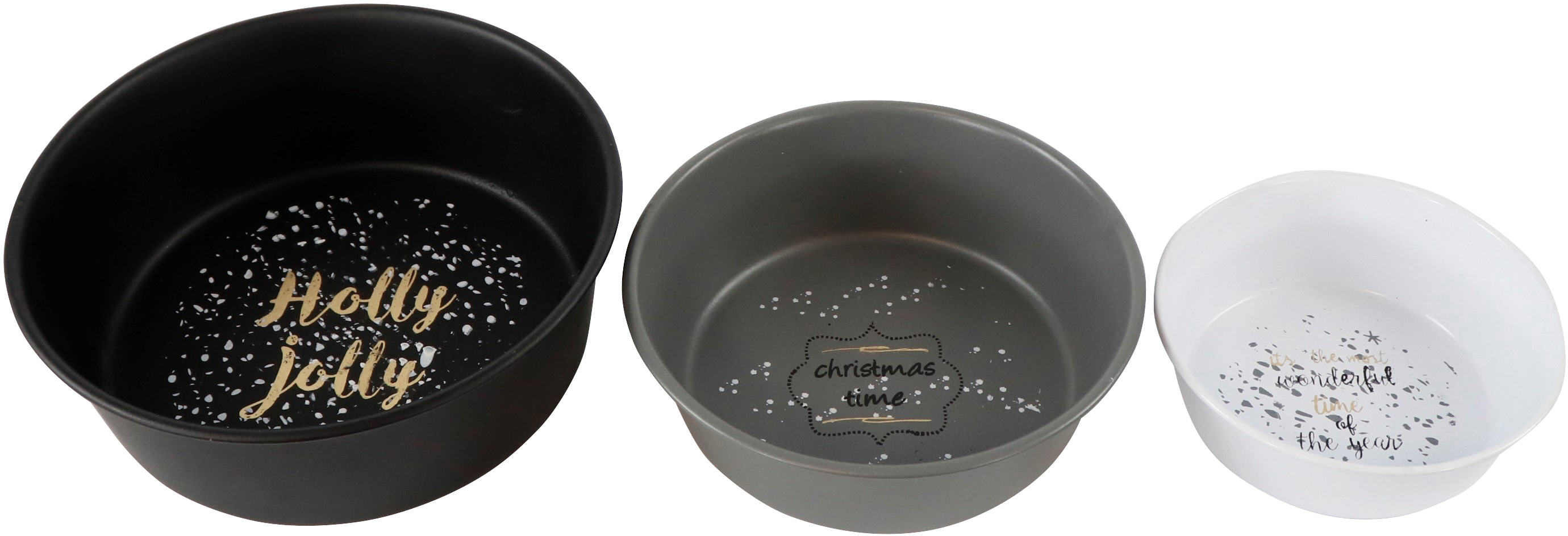 7318 BOWLS HOLLY JOLLY  S/3