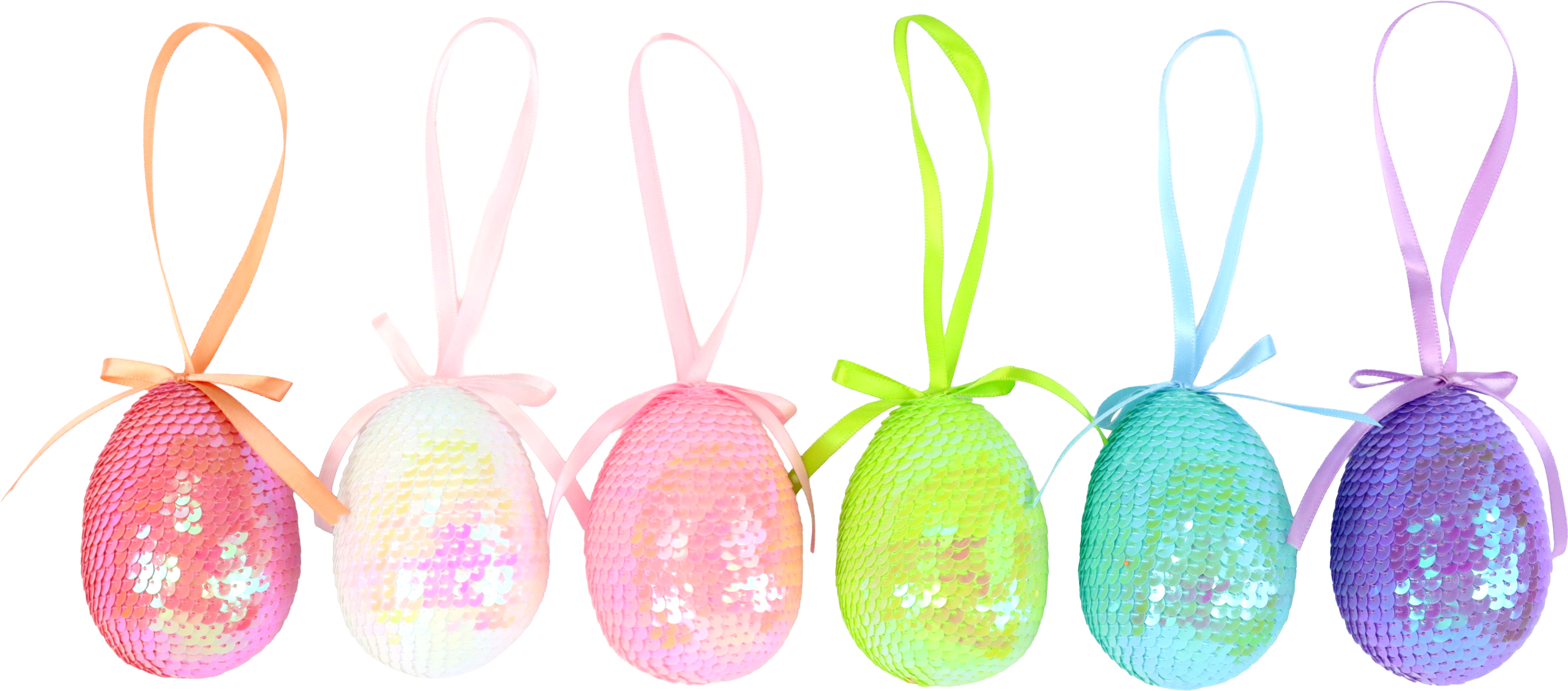 7372 ŒUFS PAILLETTES EASTER GLAM  6P