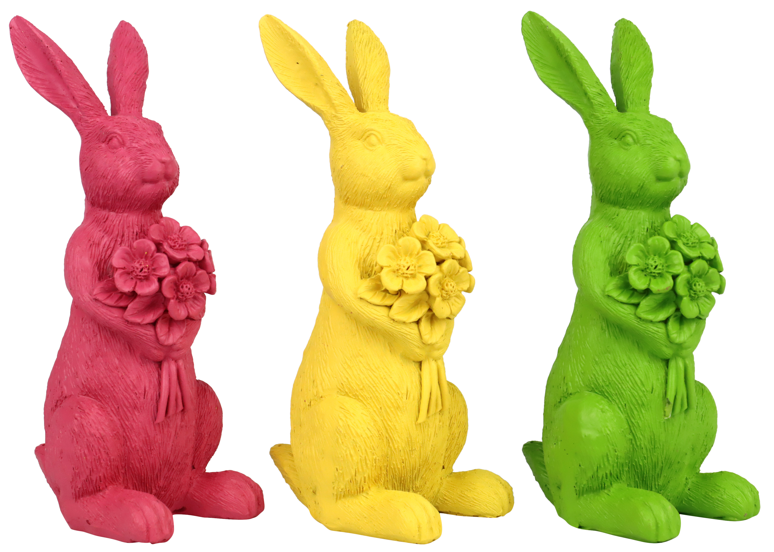 7592 RABBIT TRIO COLORI  S/3