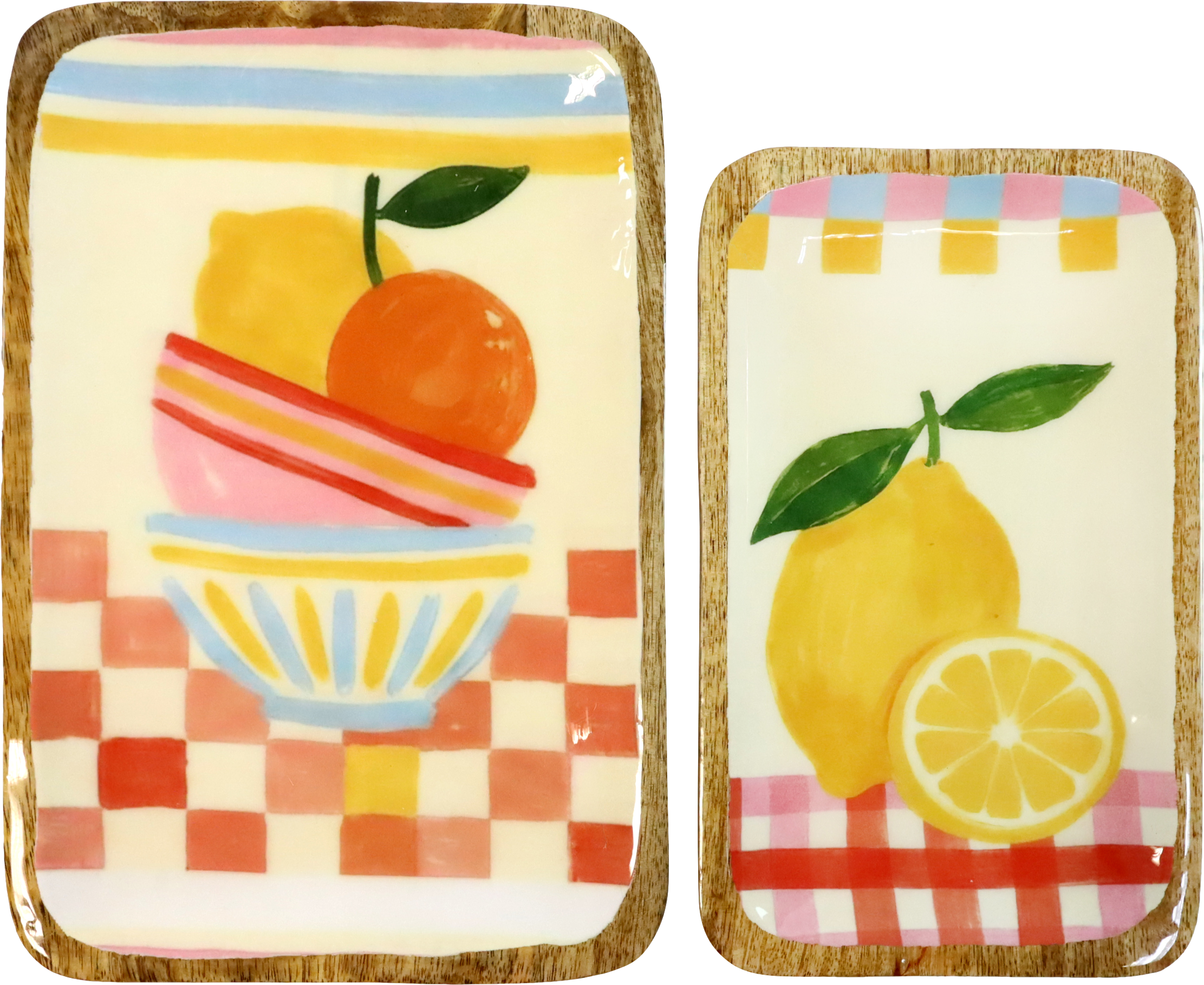 7641 PLATES BELLA FRUTTA  S/2