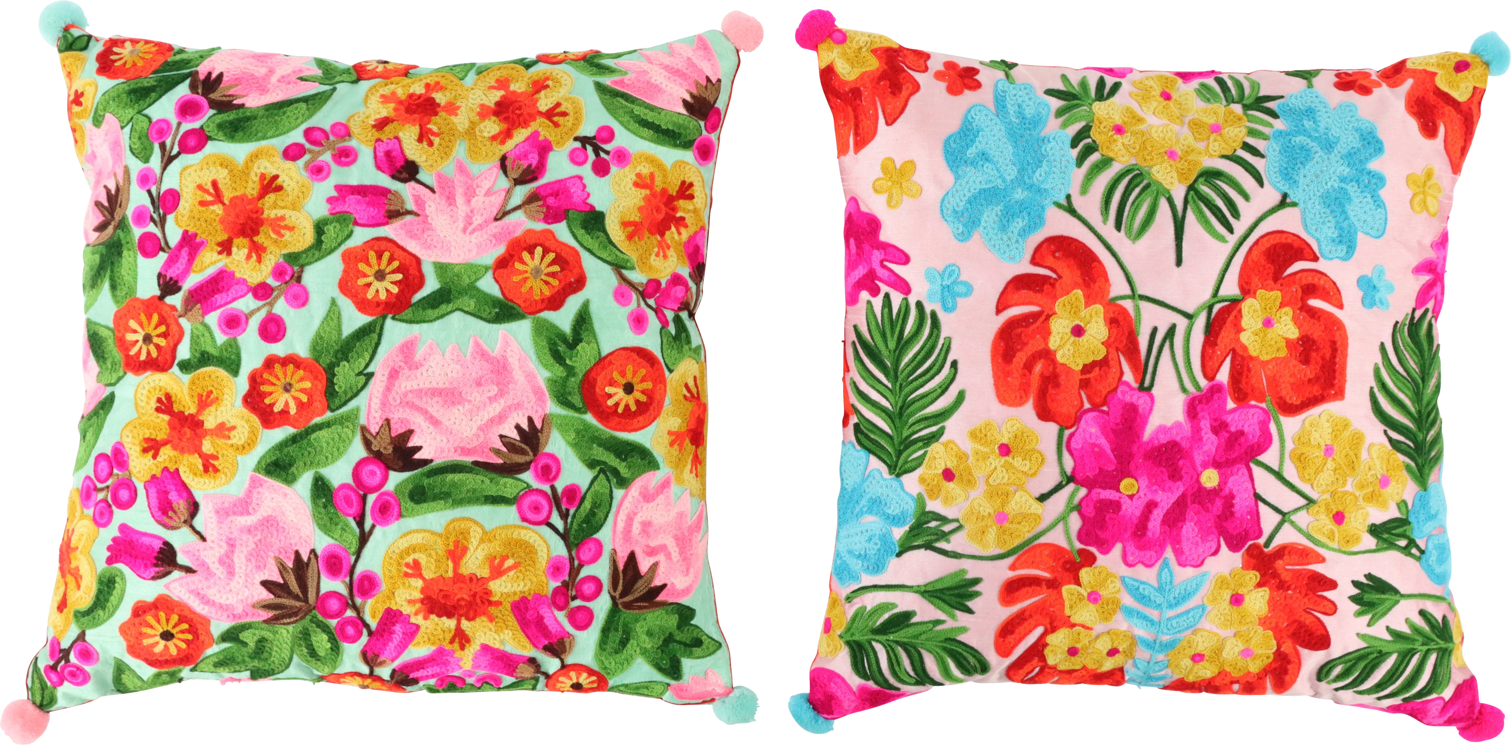 7792 HOUSSE DE COUSSIN FLORA 40X40 2P