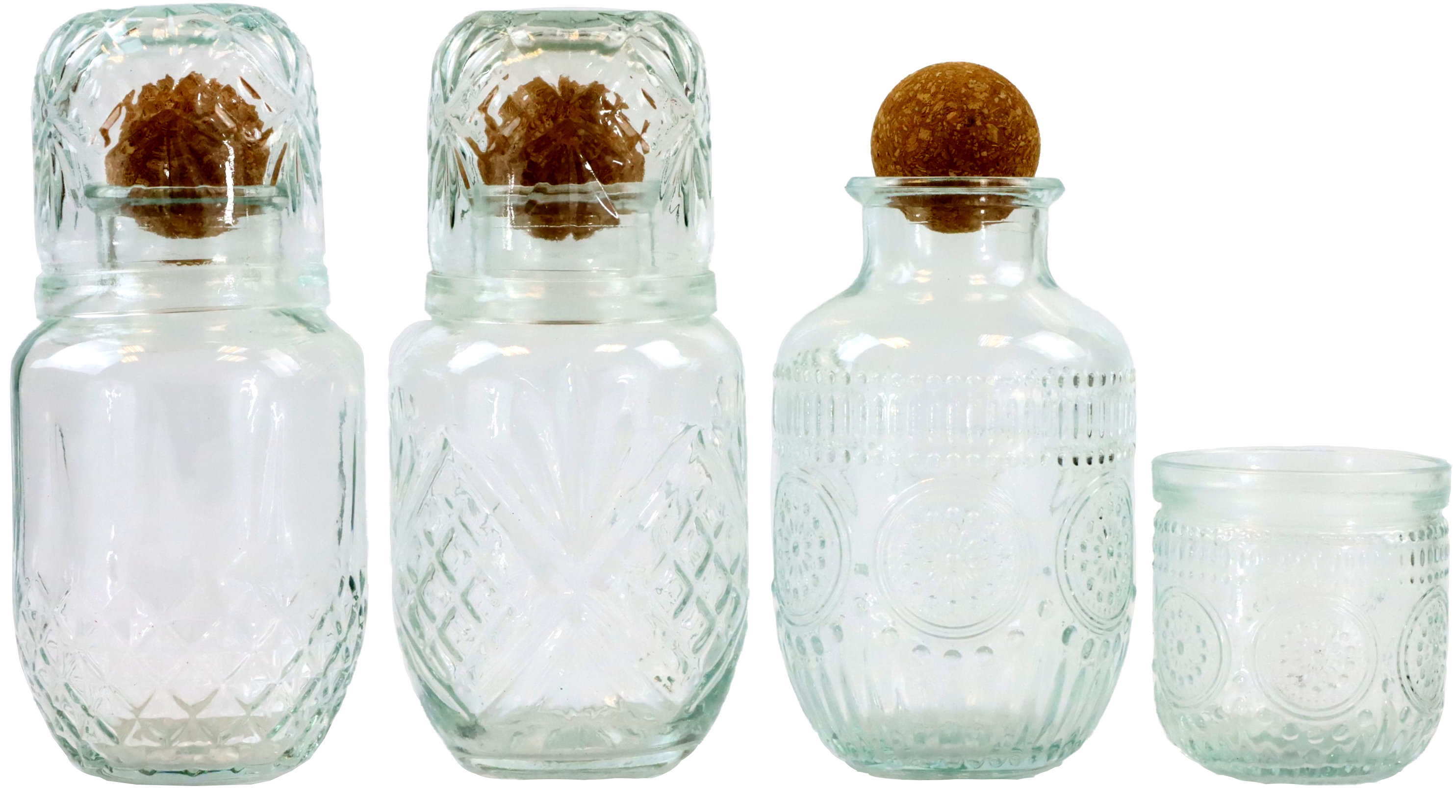 7812 CARAFFES W.GLASS CASA RUSTICA  S/3