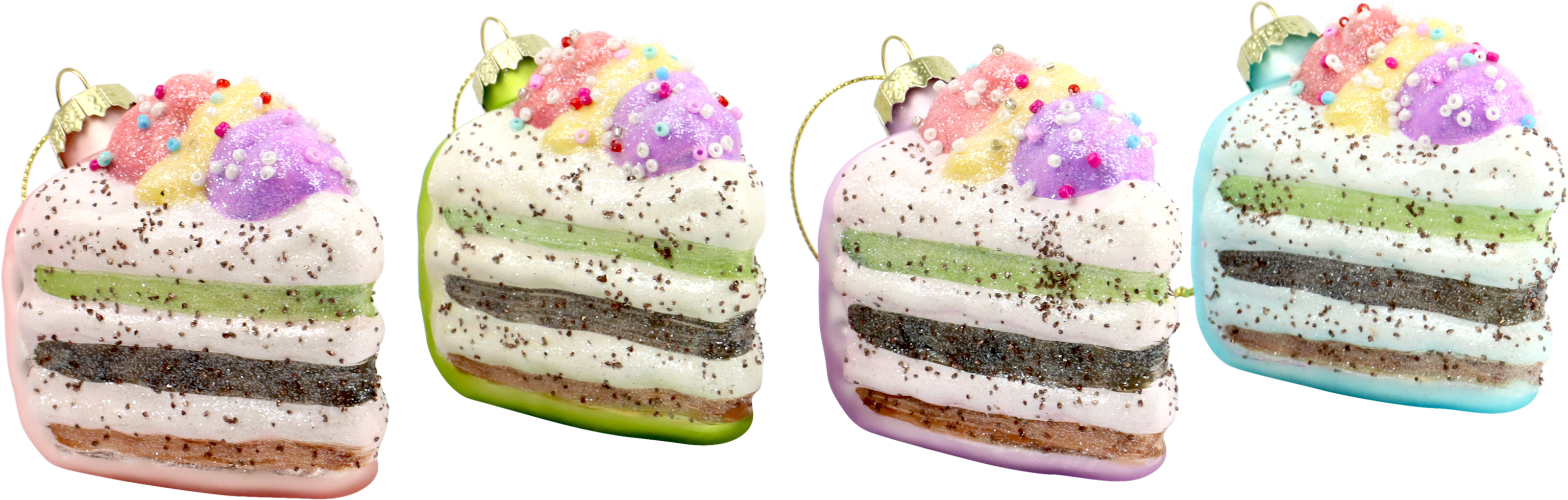 7875 GLASSCHMUCK CAKE PARTY  S/4