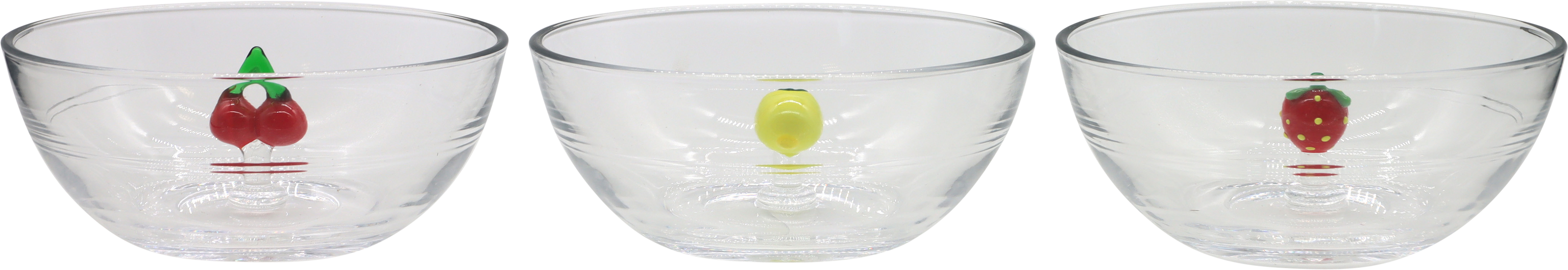 7891 GLASSCHALEN FRUITS  S/3